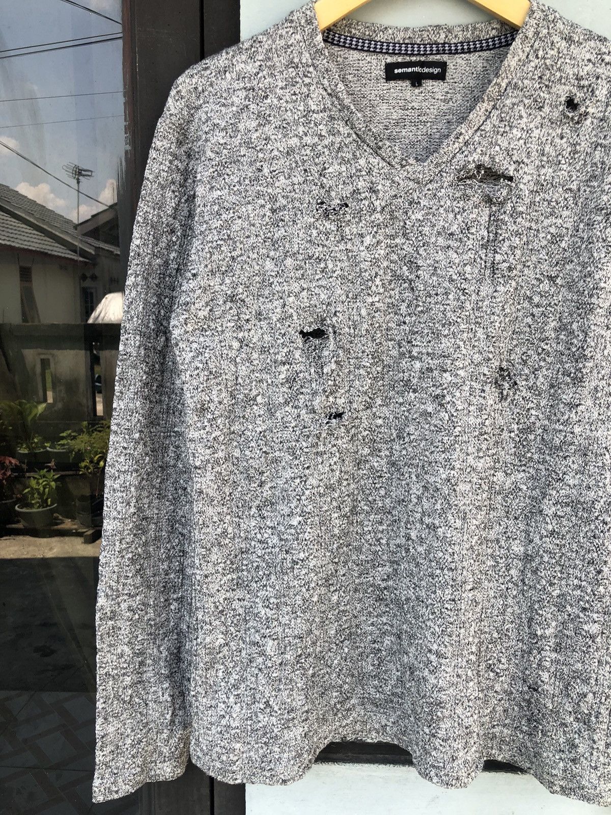 Hysteric Glamour × If Six Was Nine × Japanese Brand Smanticdesign-Distressed Snake Cable Knitwear Size US L / EU 52-54 / 3 - 3 Thumbnail
