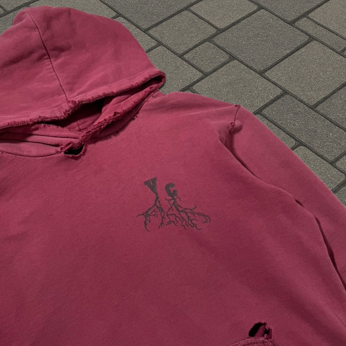 Raf Simons AW02 Raf Simons Red Virginia Creeper Roots Hoodie Size US S / EU 44-46 / 1 - 4 Thumbnail