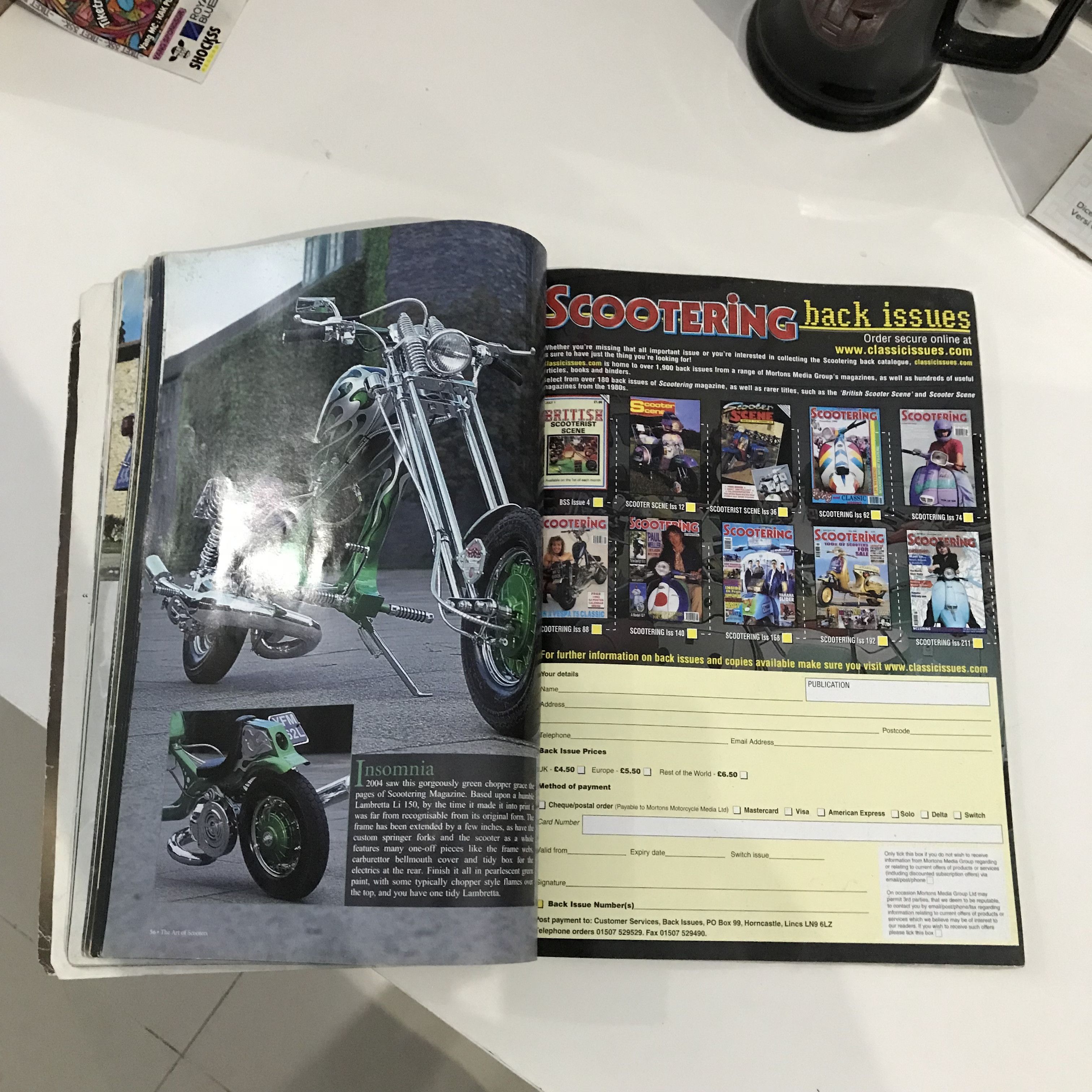 POP MAGAZINE Scootering magazine The Scootervespa lambretta Book magazine Size ONE SIZE - 20 Thumbnail