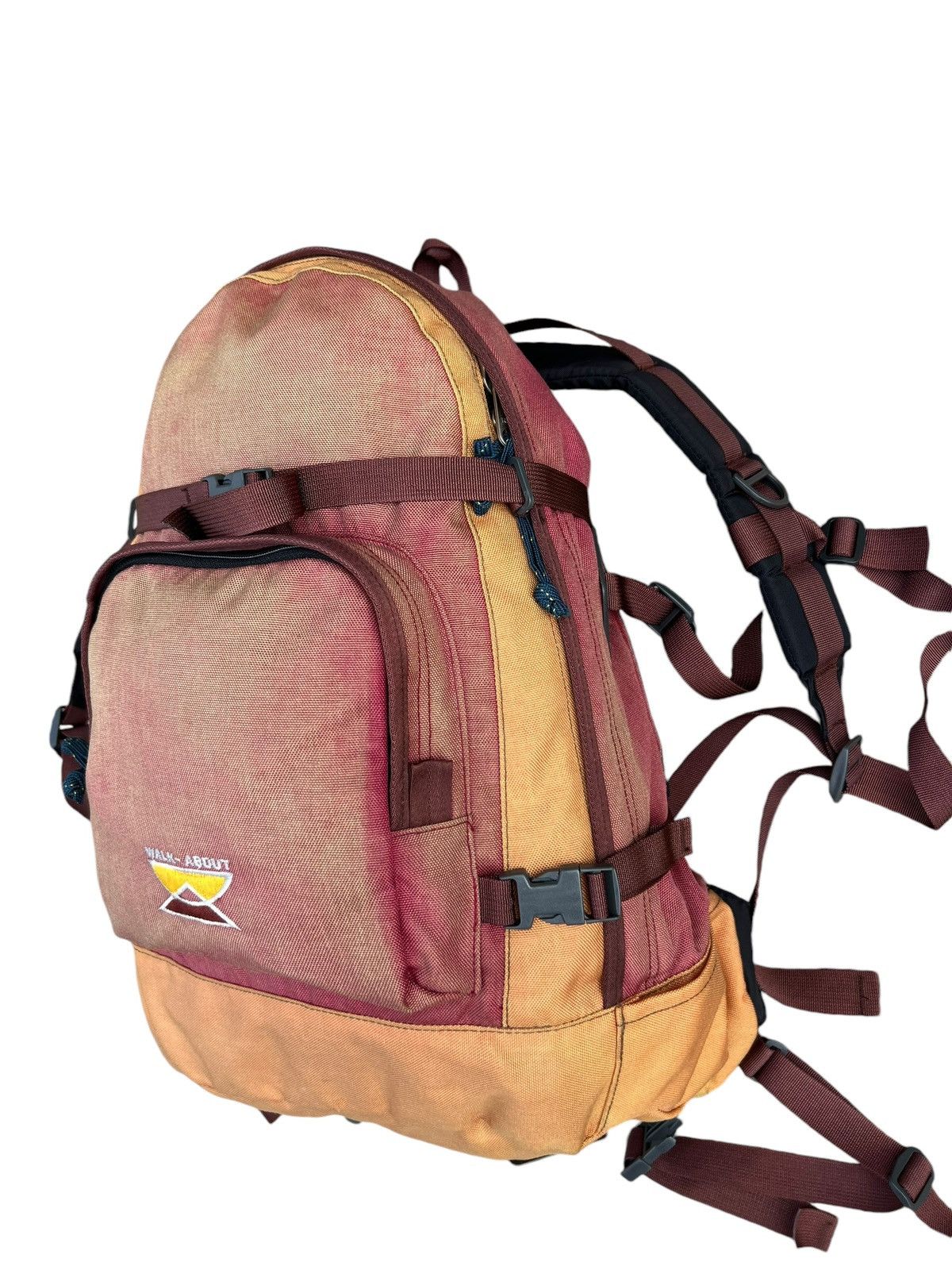 Vintage Vintage Sun Faded Walk-About Multi Colour Backpack Bag Size ONE SIZE - 9 Thumbnail