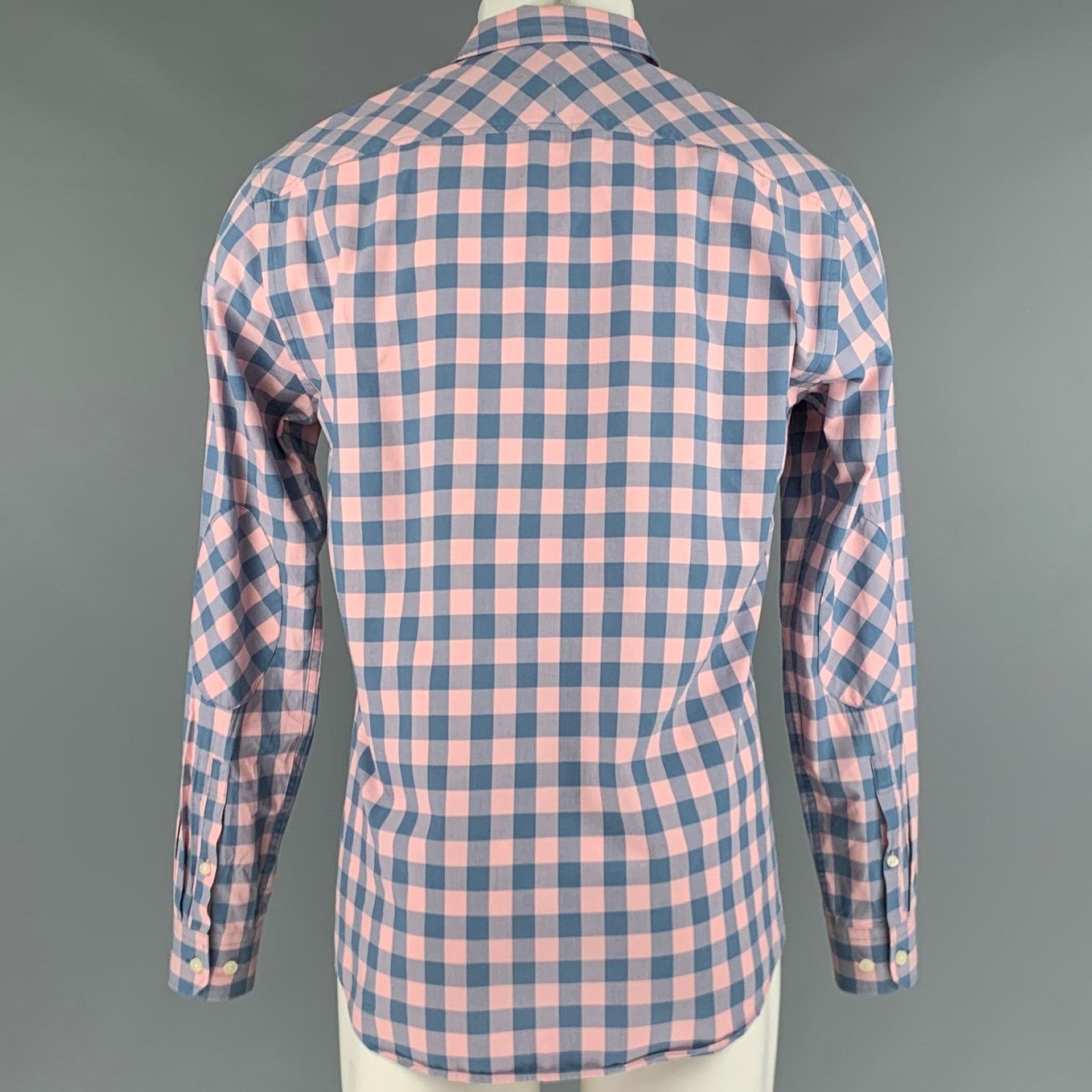 Pink PINK Size S Pink Blue Checkered Cotton Long Sleeve Shirt Size US S / EU 44-46 / 1 - 3 Thumbnail