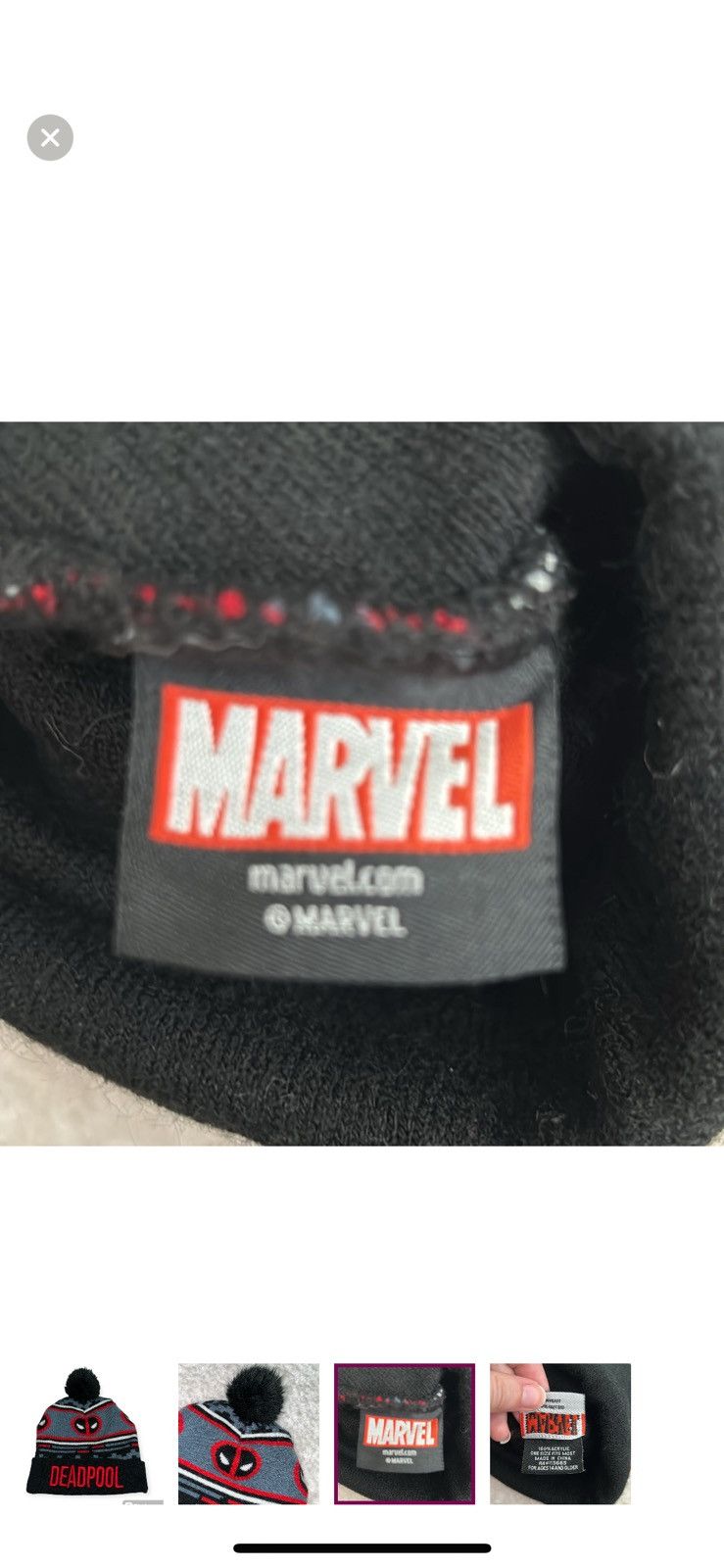 Marvel Comics Marvel comics Deadpool beanie Size ONE SIZE - 3 Thumbnail