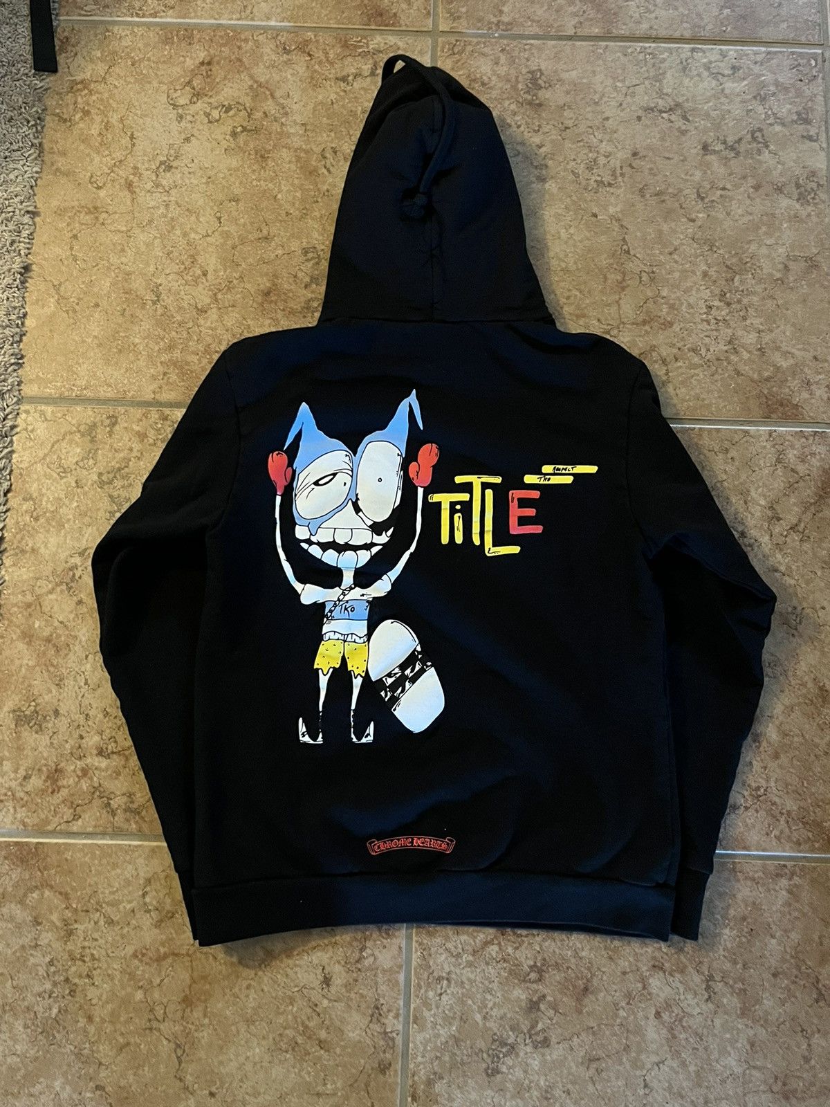 image of Chrome Hearts Matty Boys “Respect The Title” Hoodie in Black, Men's (Size Large)