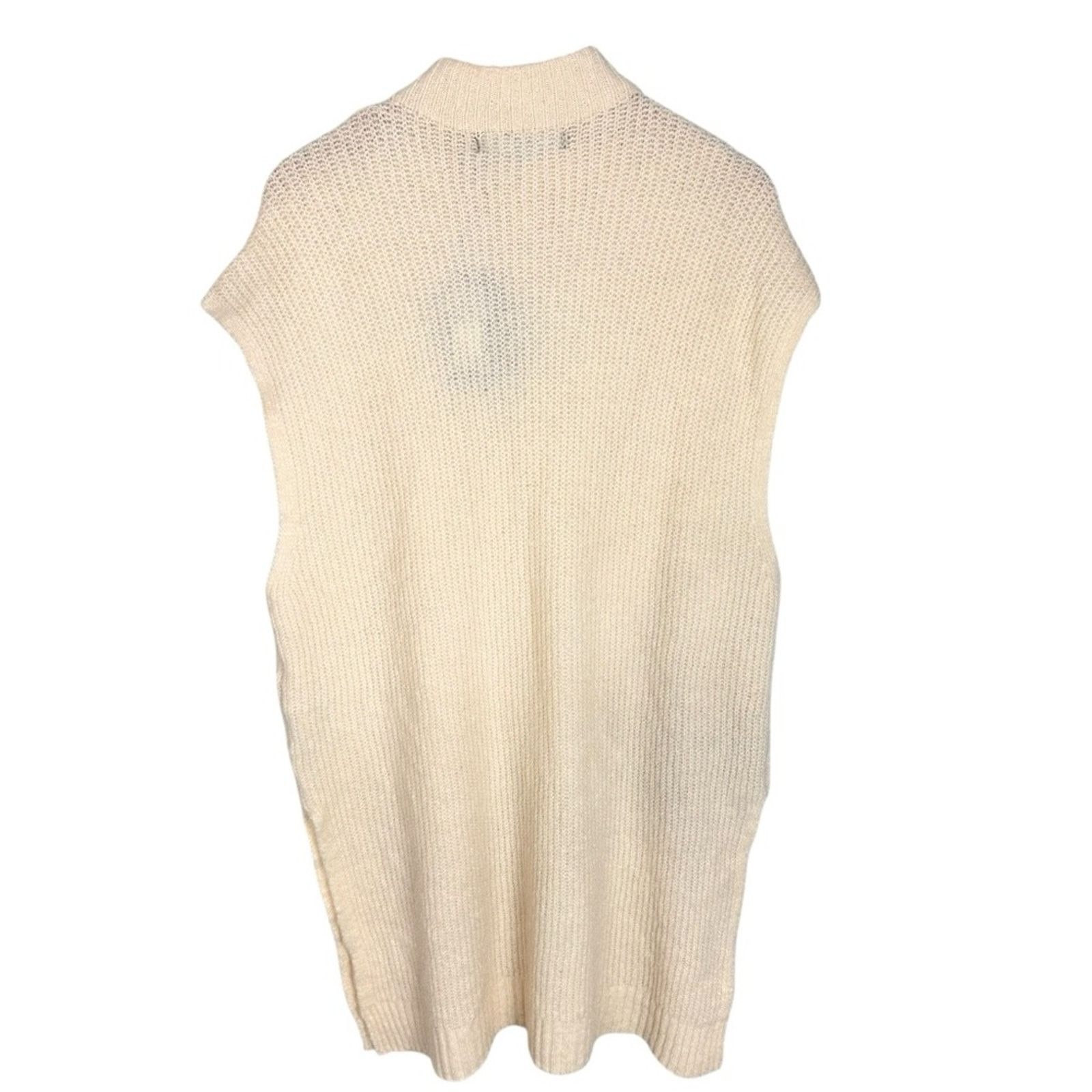 Other Vero Moda Daria Knit Sweater Vest Cream Size Medium NWT Size M / US 6-8 / IT 42-44 - 3 Thumbnail