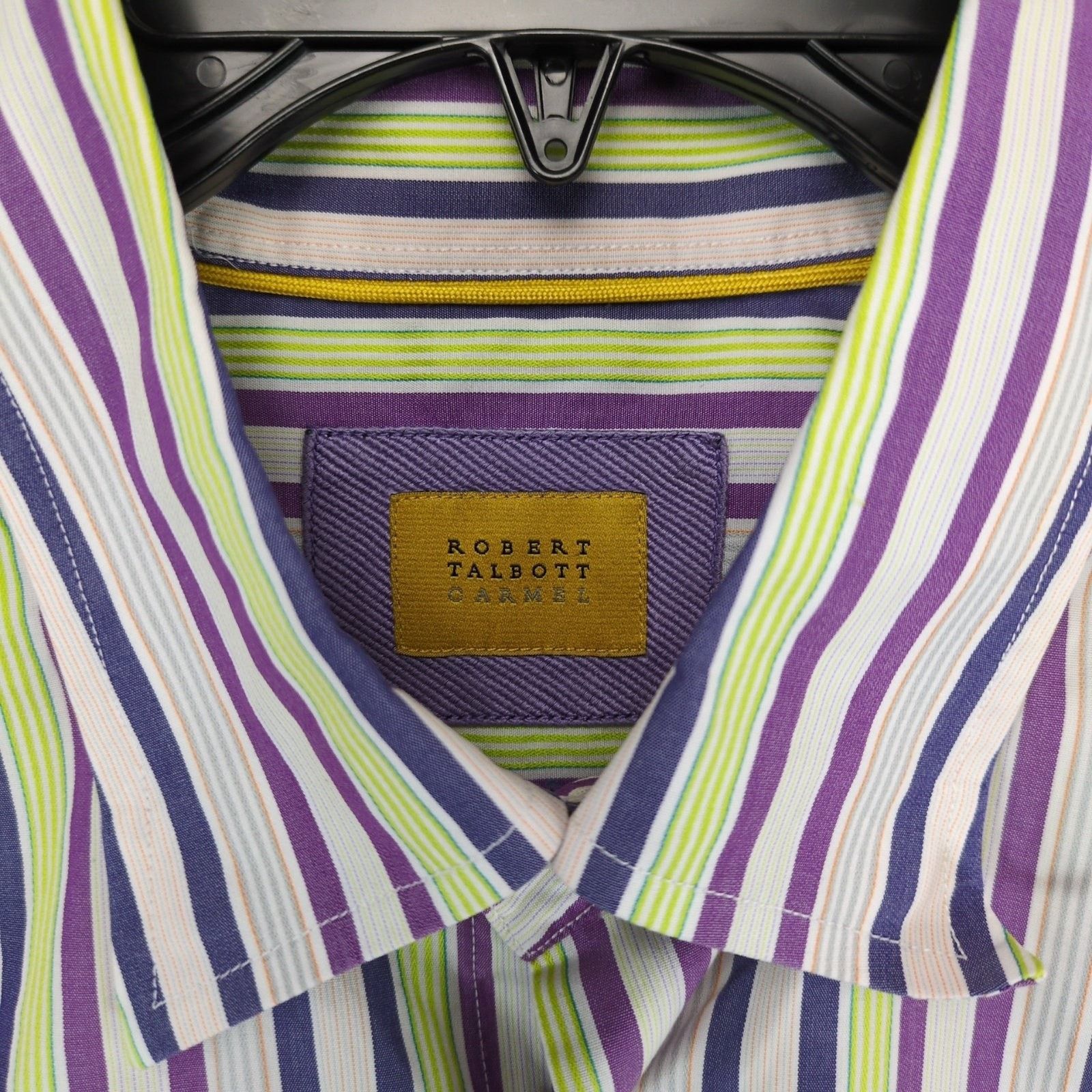 Robert Talbott Robert Talbott Carmel Men's XL Striped Button Up Dress Shirt Size US XL / EU 56 / 4 - 2 Thumbnail