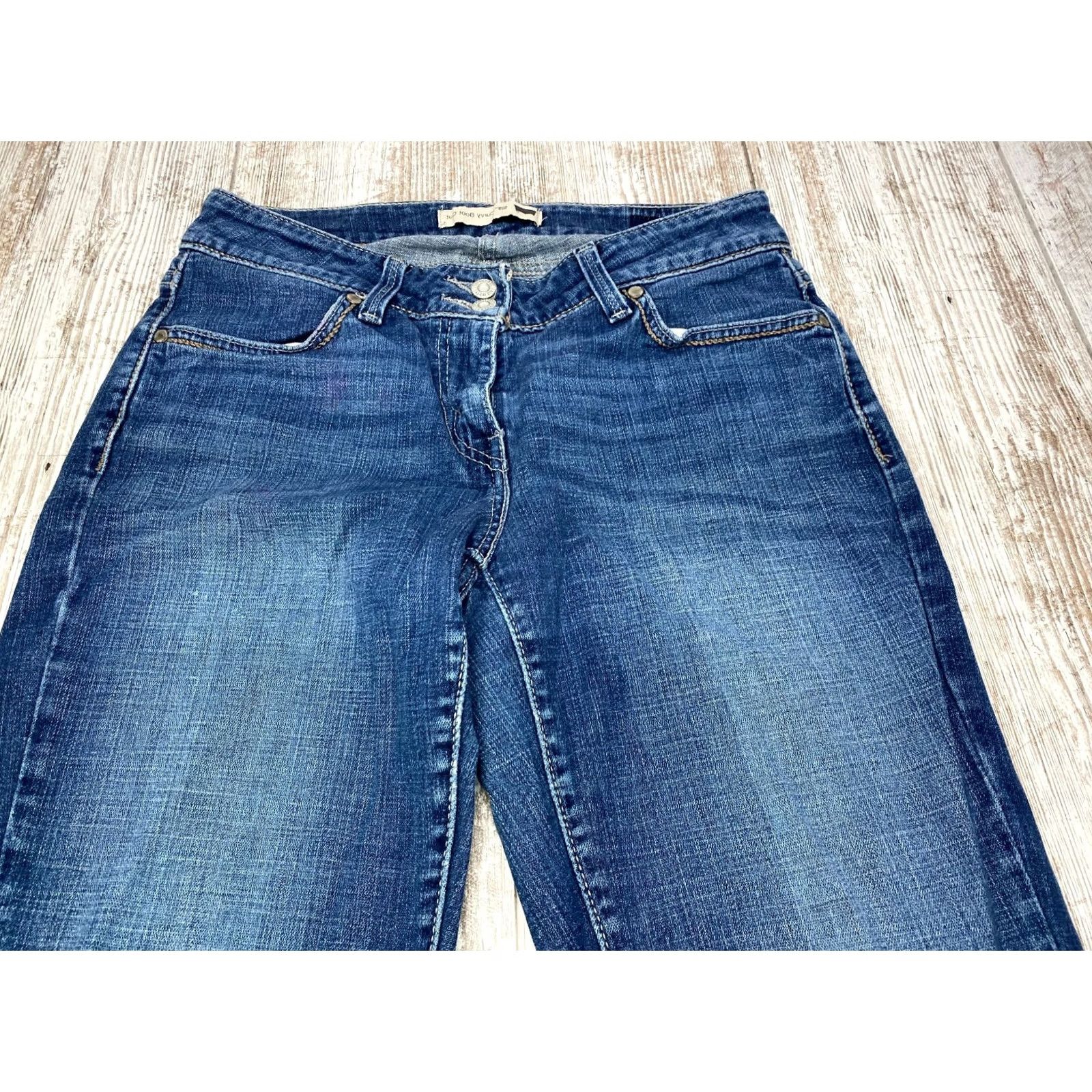 Levi's Levis 529 Jeans Boot Cut Denim Mid Rise 8M 30 Inseam Blue Womens Size 30" / US 8 / IT 44 - 5 Thumbnail