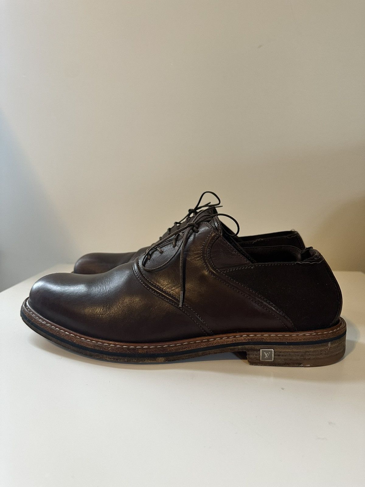 Louis Vuitton Louis Vuitton Brown Lace Up Loafer Size US 10 / EU 43 - 3 Thumbnail