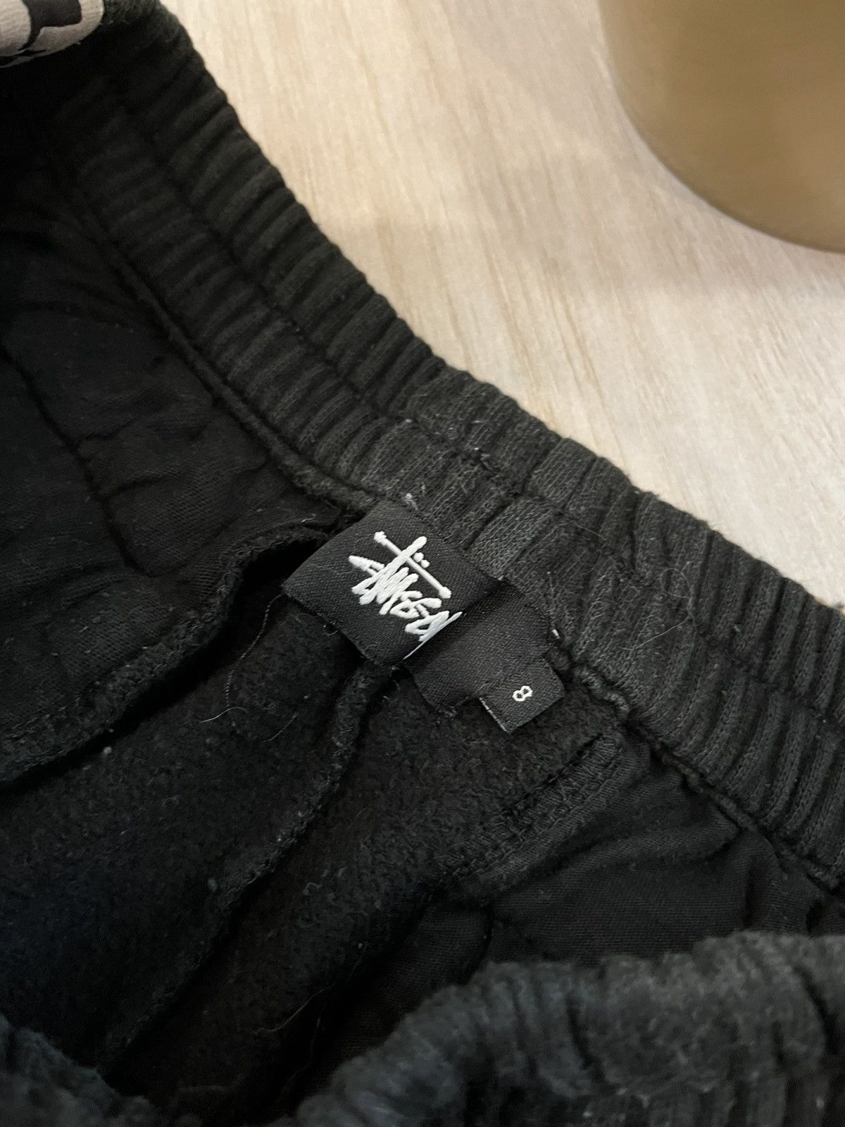 Stussy × Vintage Rare Vintage Stussy Sweatpants Black logo faded velours Size 30" / US 8 / IT 44 - 13 Thumbnail