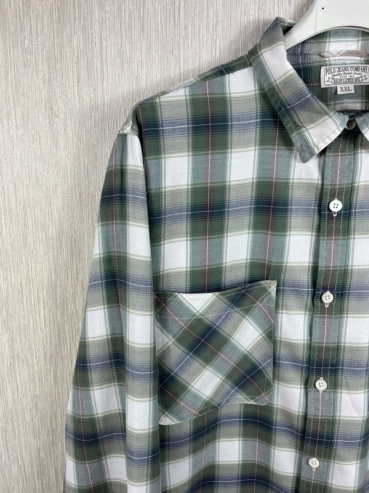 Polo Ralph Lauren × RRL Ralph Lauren × Ralph Lauren Ralph Lauren jeans company flannel plaid shirt with pockets Size US XXL / EU 58 / 5 - 5 Thumbnail