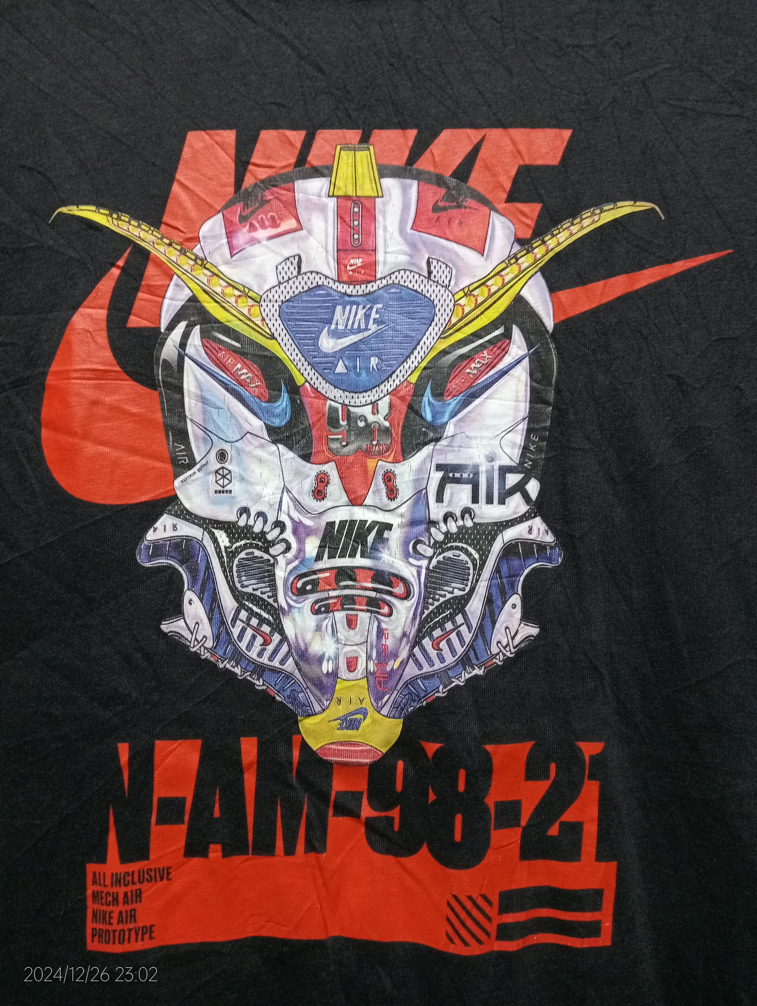 Nike Nike Mech Air Gundam Face Mask Tee Very Rare Size US M / EU 48-50 / 2 - 2 Thumbnail