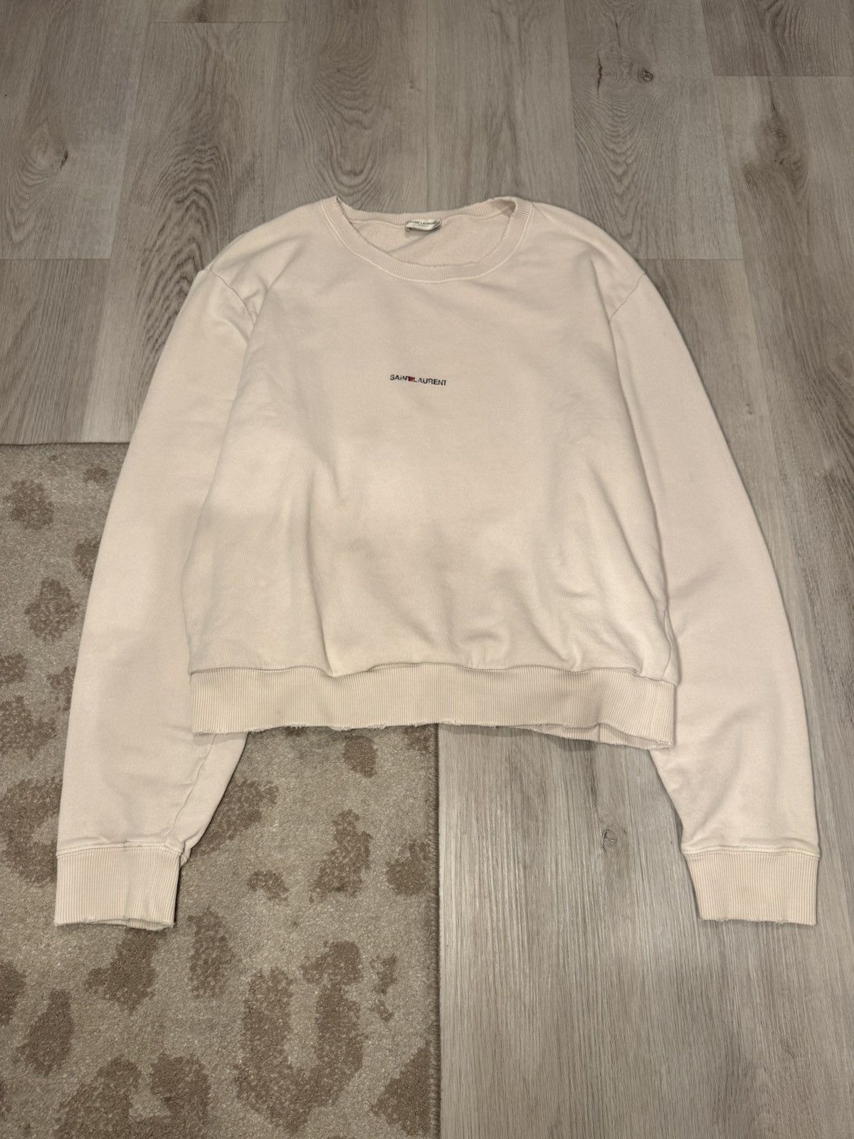 Saint Laurent Paris s/s 2017 saint laurent logo sweatshirt!! Size US L / EU 52-54 / 3 - 1 Thumbnail