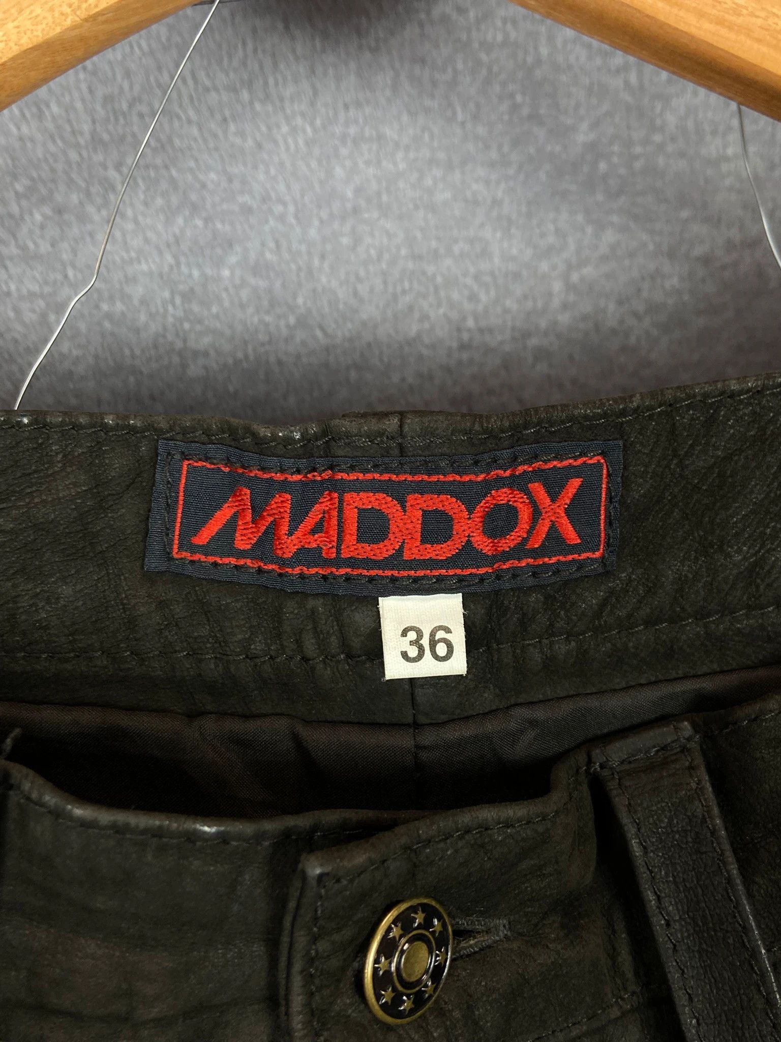 Vintage Maddox Brown Waxed Workwear Pants M Utility Fit Size US 36 / EU 52 - 5 Thumbnail
