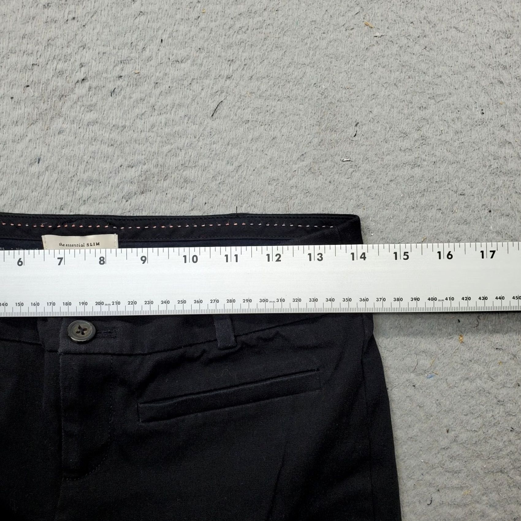 Anthropologie Anthropologie Chino Pants Women 2 Black Essential Slim Straight Leg 2 Button Fly Womens Size 2 Black Slim Straight Pant Size 26" / US 2 / IT 38 - 5 Thumbnail