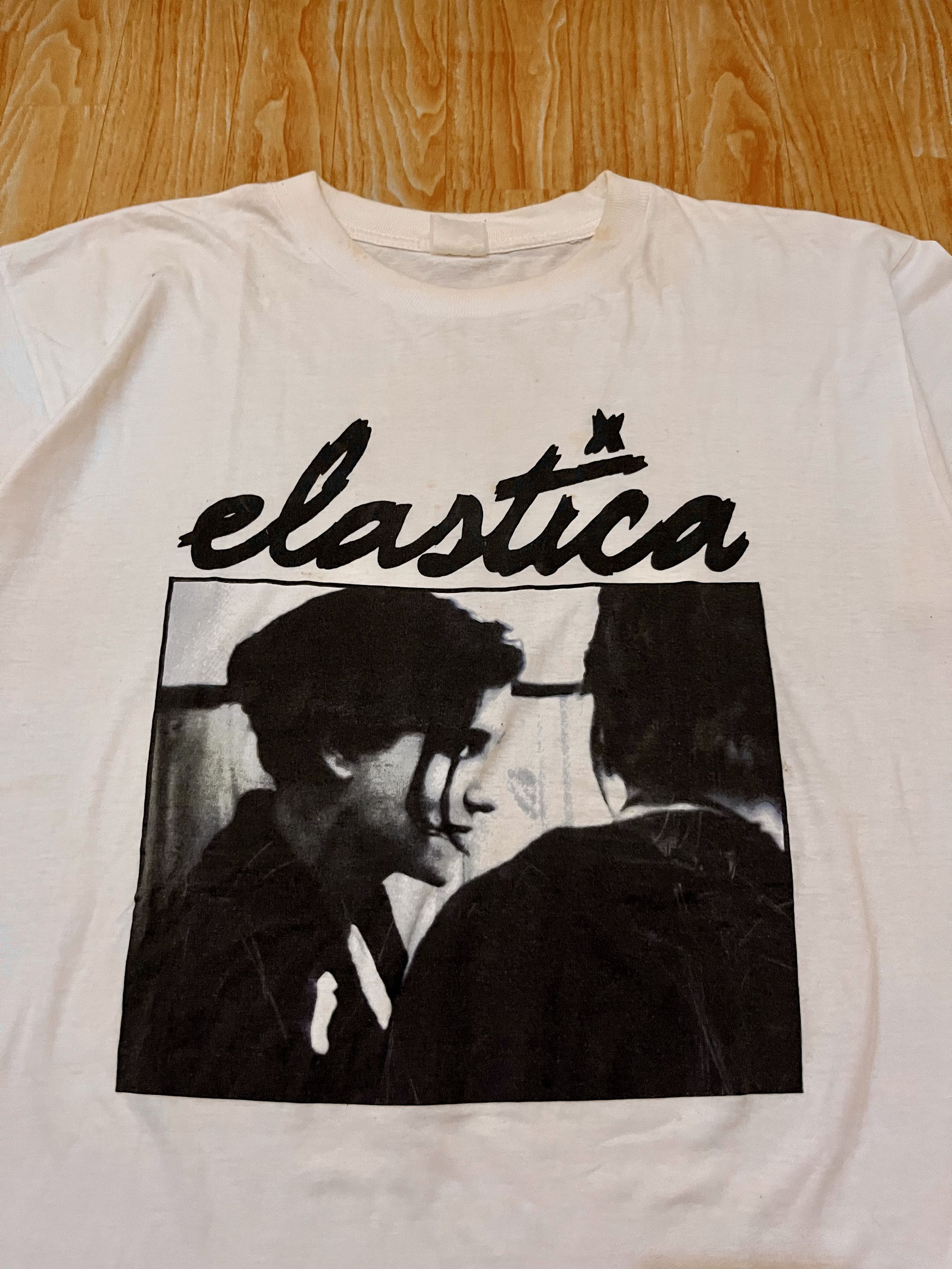 Vintage Vintage Elastica Band Shirt Britpop Blur Oasis Radiohead Size US L / EU 52-54 / 3 - 3 Thumbnail