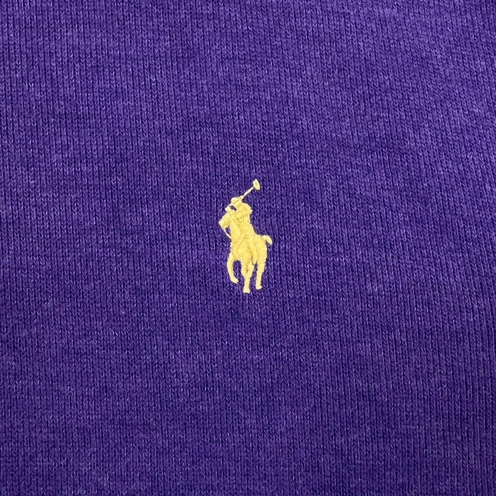 Polo Ralph Lauren × Vintage Polo Ralph Lauren Sweatshirt XL Purple Pony 1/4 Zip Pullover Size US XL / EU 56 / 4 - 2 Thumbnail