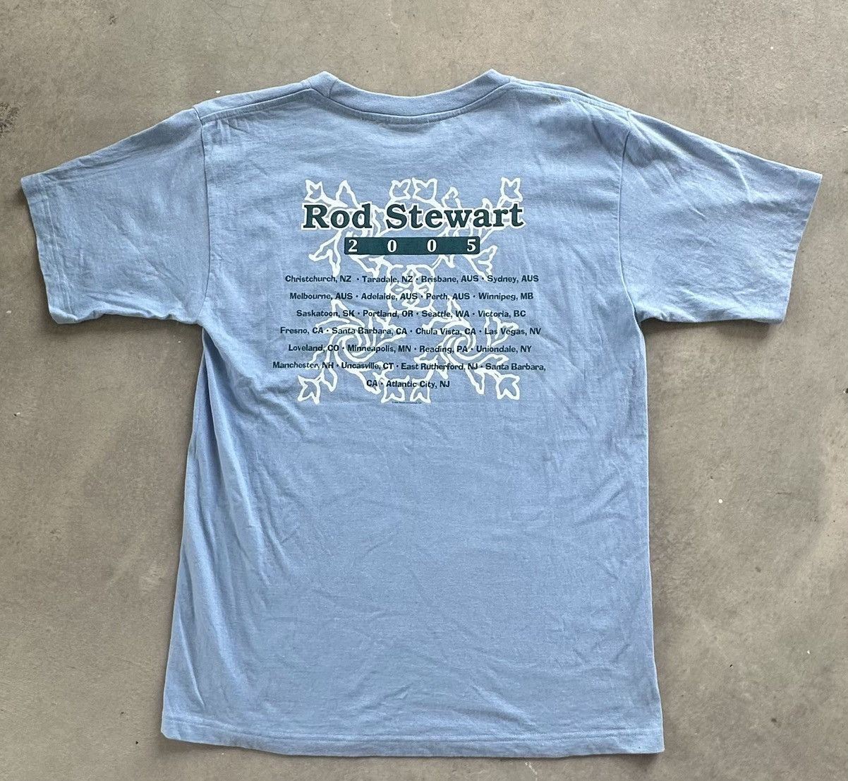 VINTAGE ROD STEWART TOUR 2005 TEE