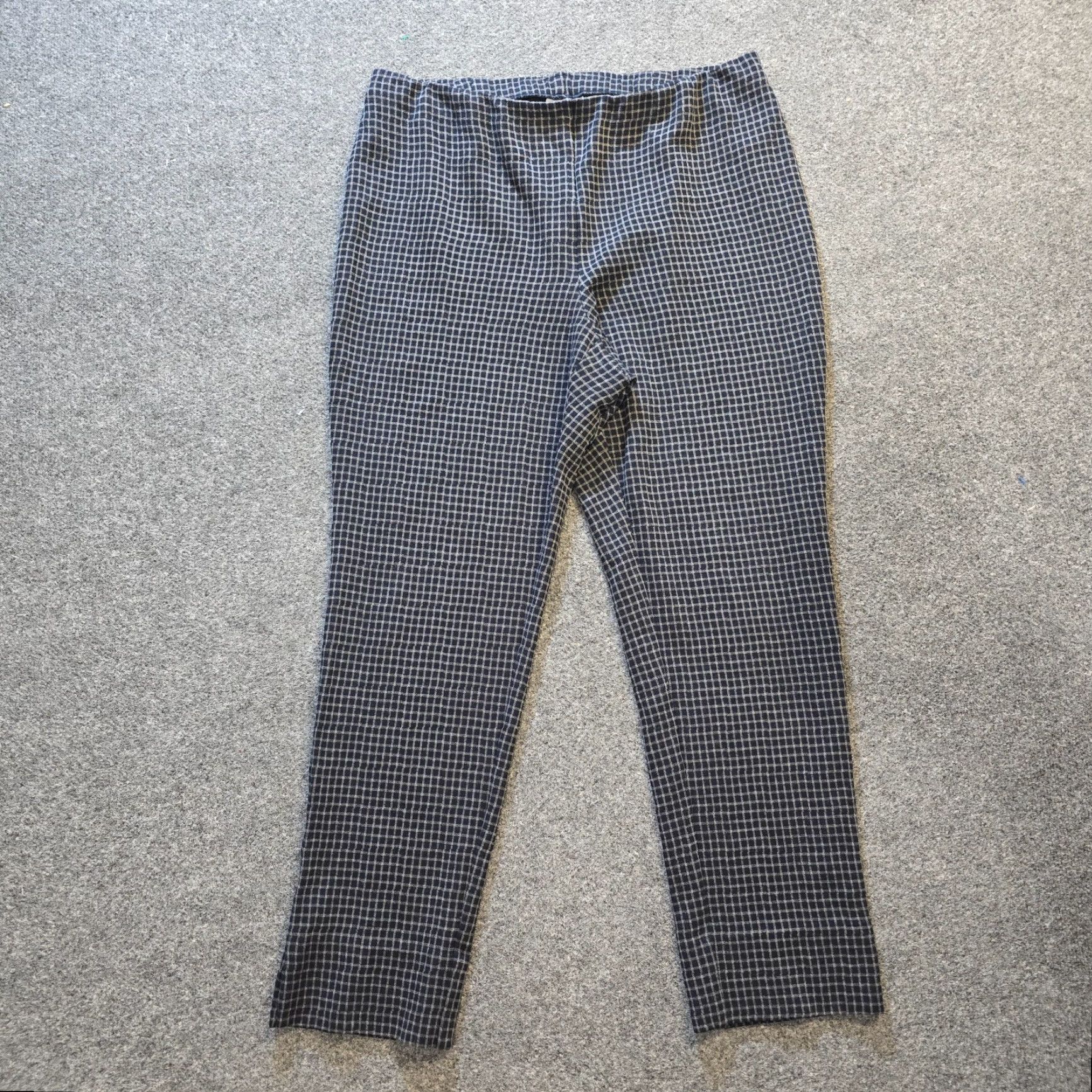 J. Jill J. Jill Pant Women Large Blue Plaid Ponte Slim Leg Pull On Casual Capsule Shirt? I cannot provide a result. Size 24" / US 00 / IT 34 - 2 Thumbnail