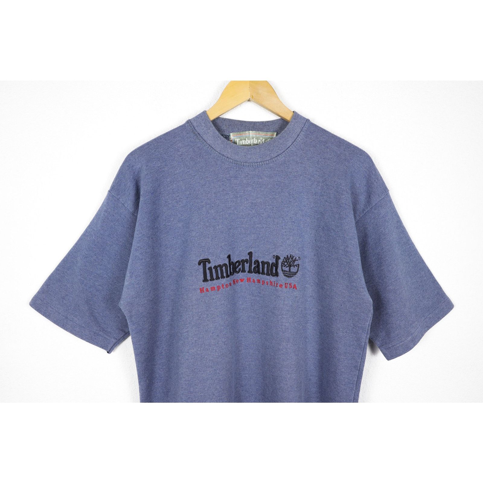 Timberland Vintage Timberland USA Logo Y2K Blue Tee T-shirt Size US XL / EU 56 / 4 - 2 Thumbnail