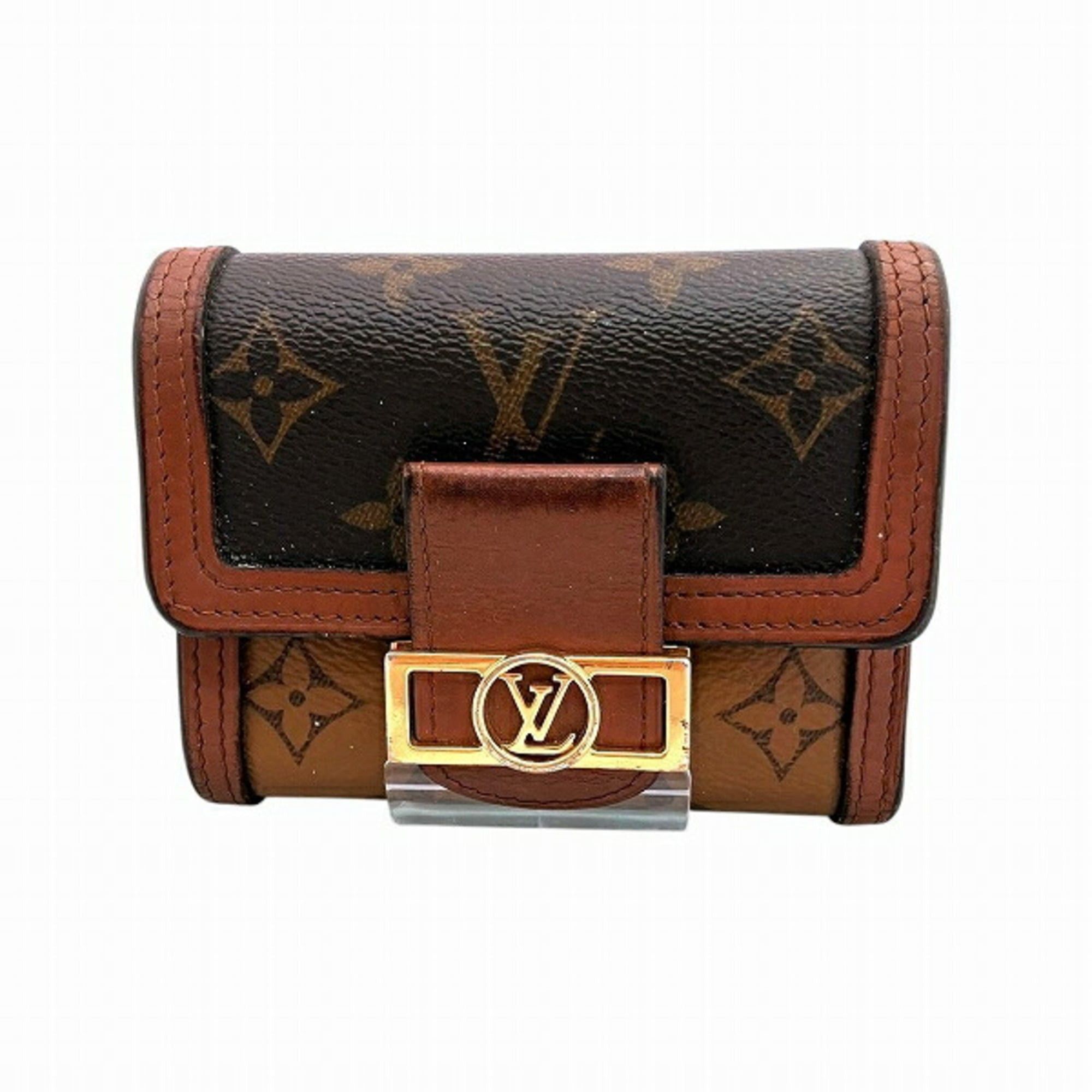 Louis Vuitton Louis Vuitton Monogram Reverse Portefeuille Dauphine Compact M68725 Tri-fold Wallet for Men and Women Size ONE SIZE - 1 Thumbnail
