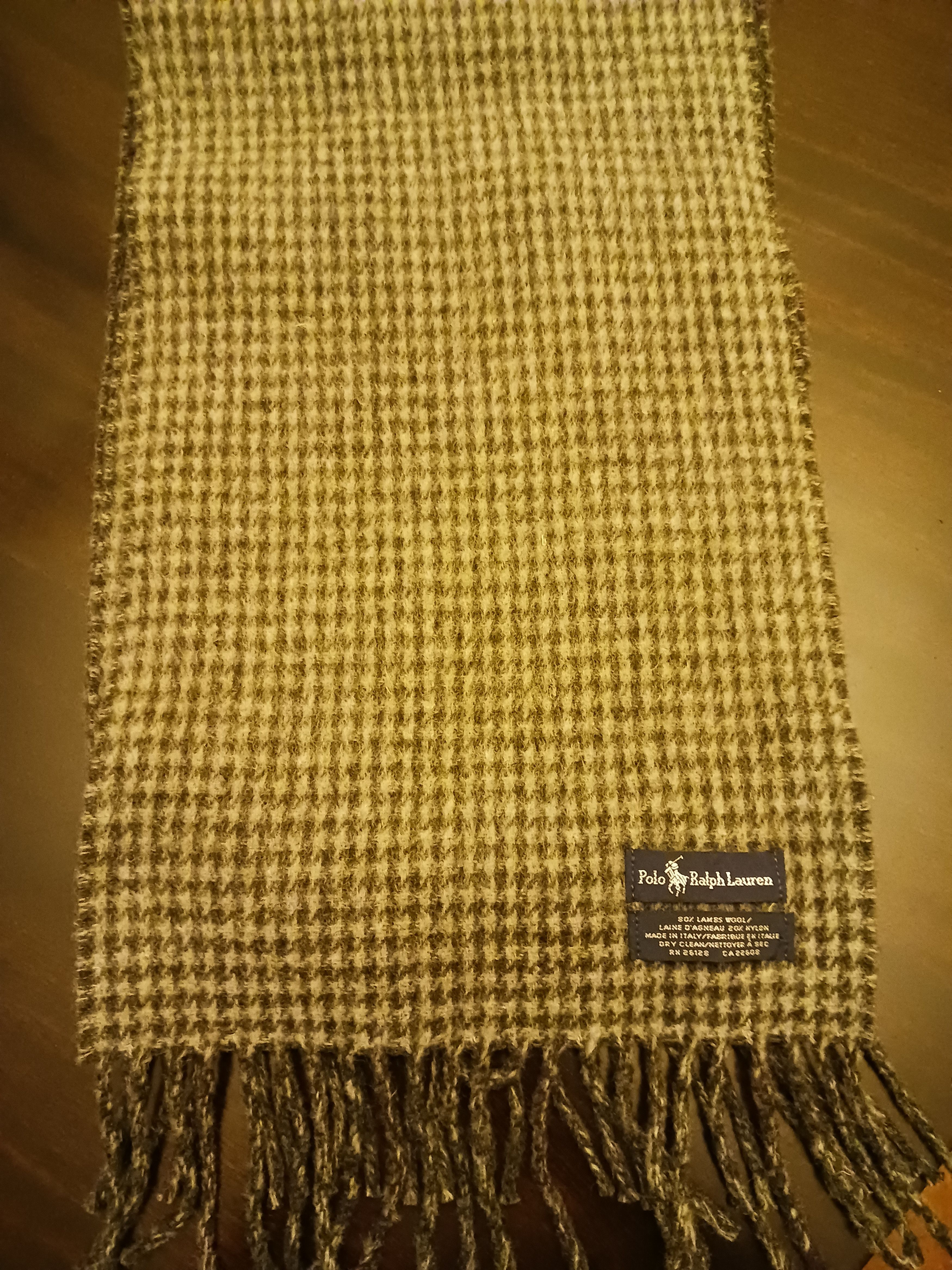Polo Ralph Lauren 100% Lambs Wool Neck Scarf. Size ONE SIZE - 2 Thumbnail