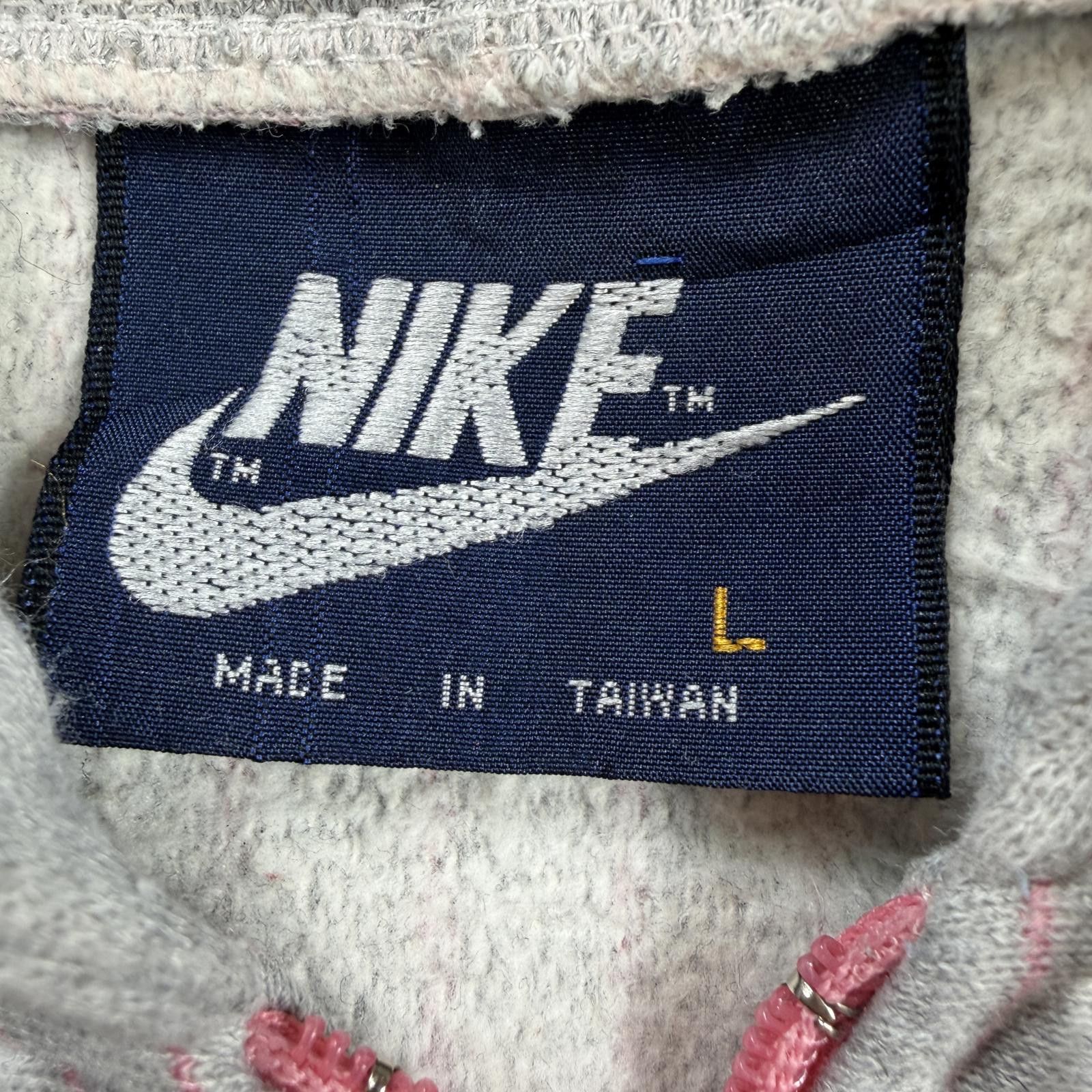 Nike Vintage Y2K Nike Pink Stripe Half Zip Hoodie Large Swoosh Size L / US 10 / IT 46 - 4 Thumbnail
