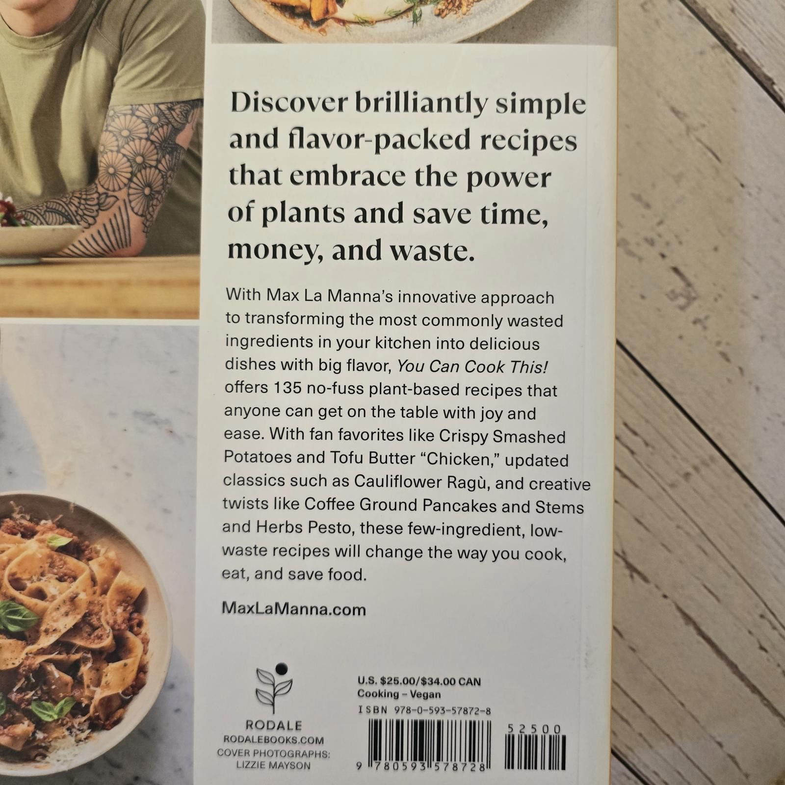 Designer You Can Cook This! by Max La Manna - Vegan Cookbook Size ONE SIZE - 3 Thumbnail