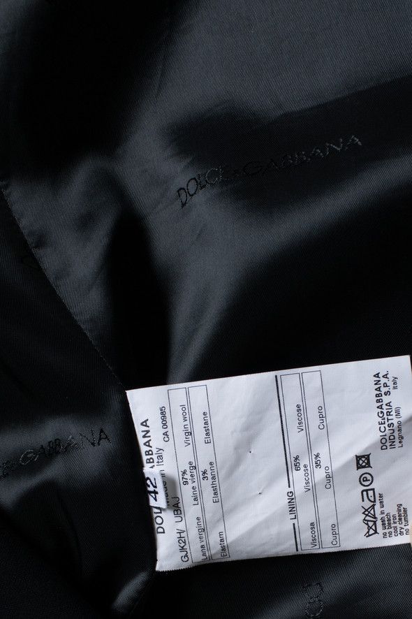 Dolce & Gabbana Dolce & Gabbana, black blazer with velcro closure Size M / US 6-8 / IT 42-44 - 5 Thumbnail