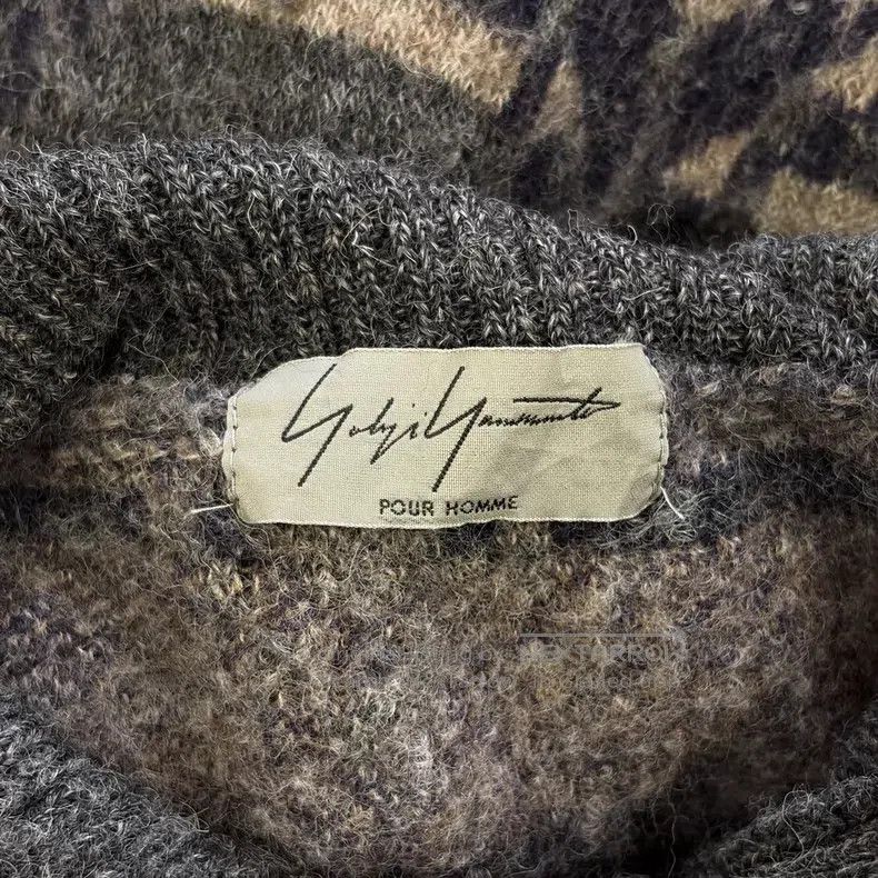 Yohji Yamamoto Yohji Yamamoto 14aw Navajo wool knit jacket Size US L / EU 52-54 / 3 - 6 Thumbnail