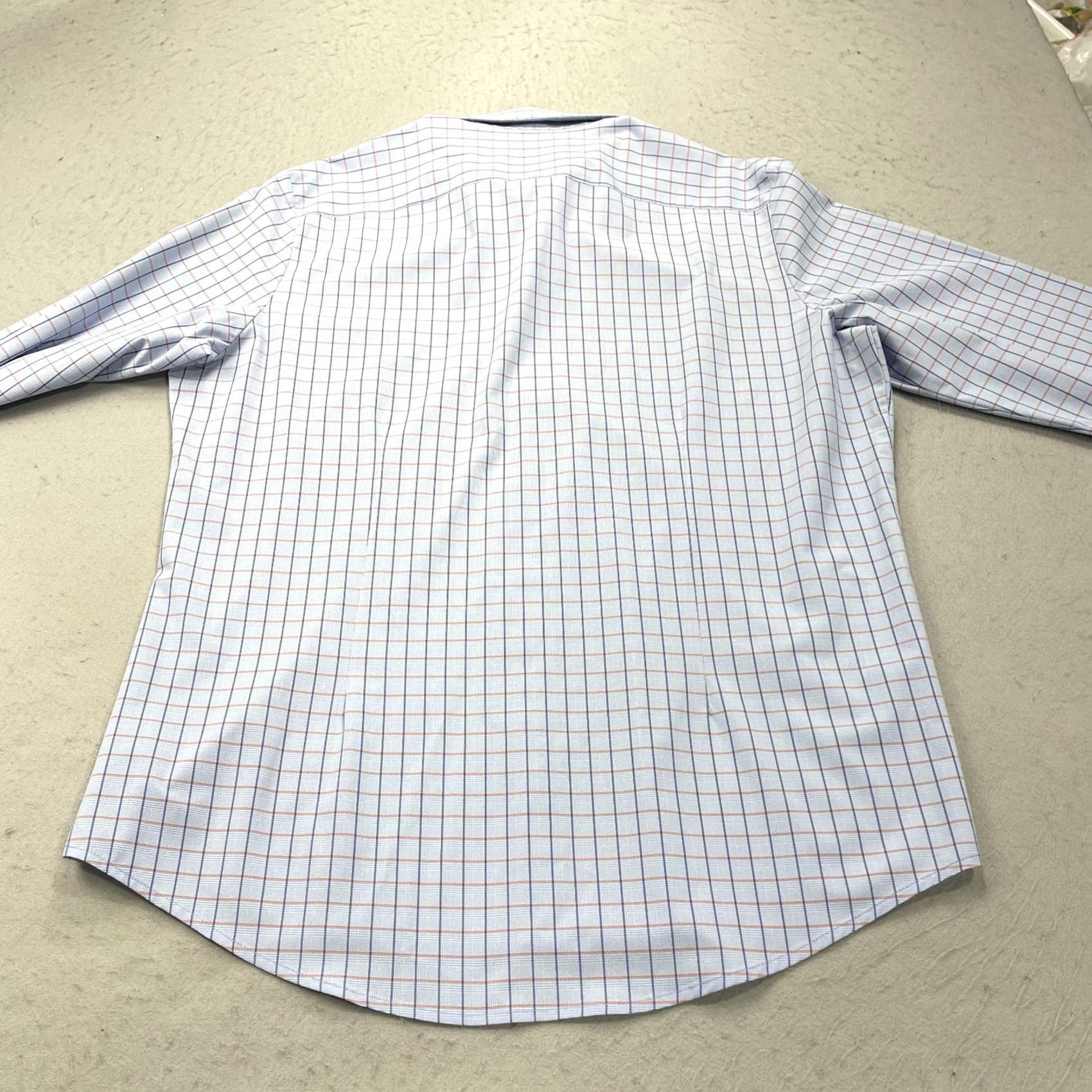 Mizzen+Main Mizzen+Main Shirt Mens 2XL Trim Blue Check Performance Stretch Shirt Men 2XL Slim Casual Button-Up Size US XXL / EU 58 / 5 - 6 Thumbnail