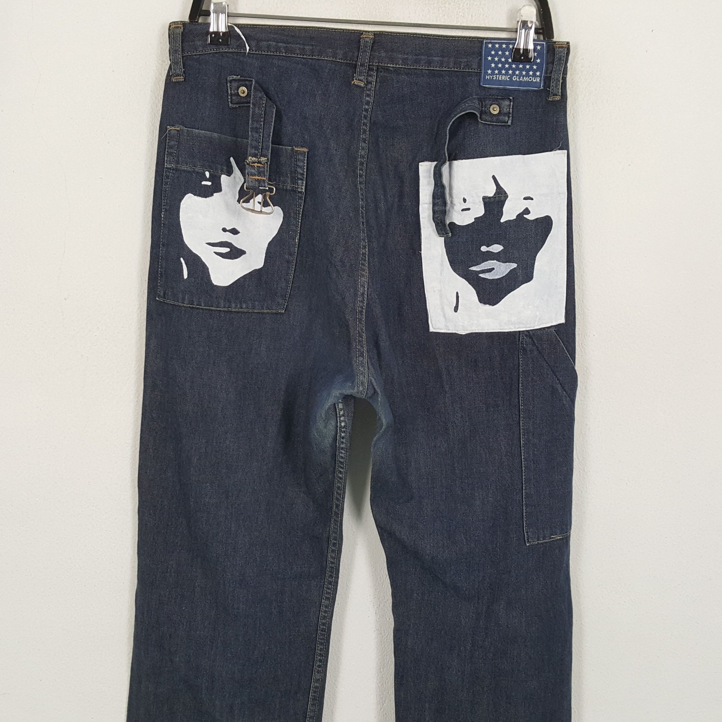 Hysteric Glamour × Japanese Brand × Vintage HYSTERIC GLAMOUR Streetwear Custom Art Jeans dp1 Size US 31 - 2 Thumbnail