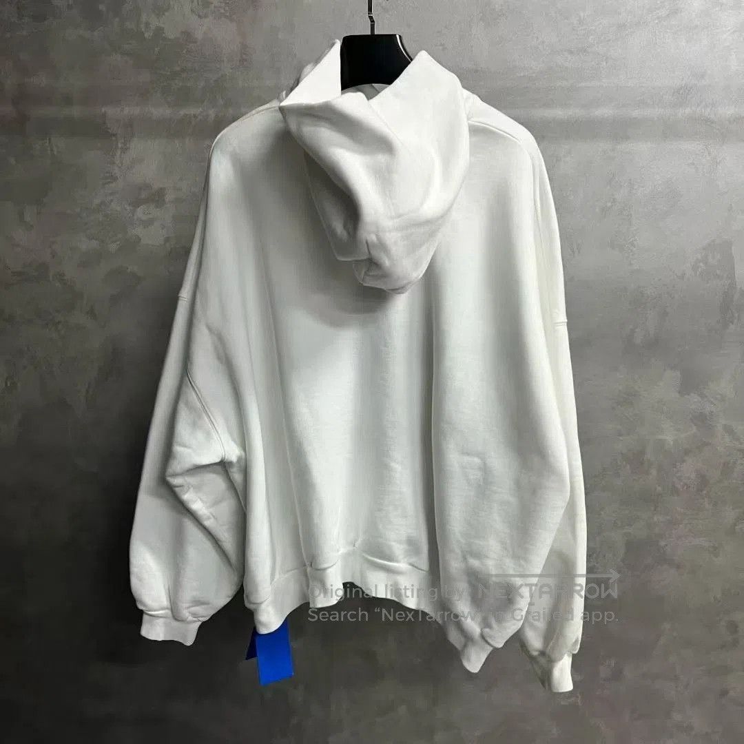 Balenciaga Balenciaga Logo Print White Hoodie. Size US L / EU 52-54 / 3 - 2 Thumbnail