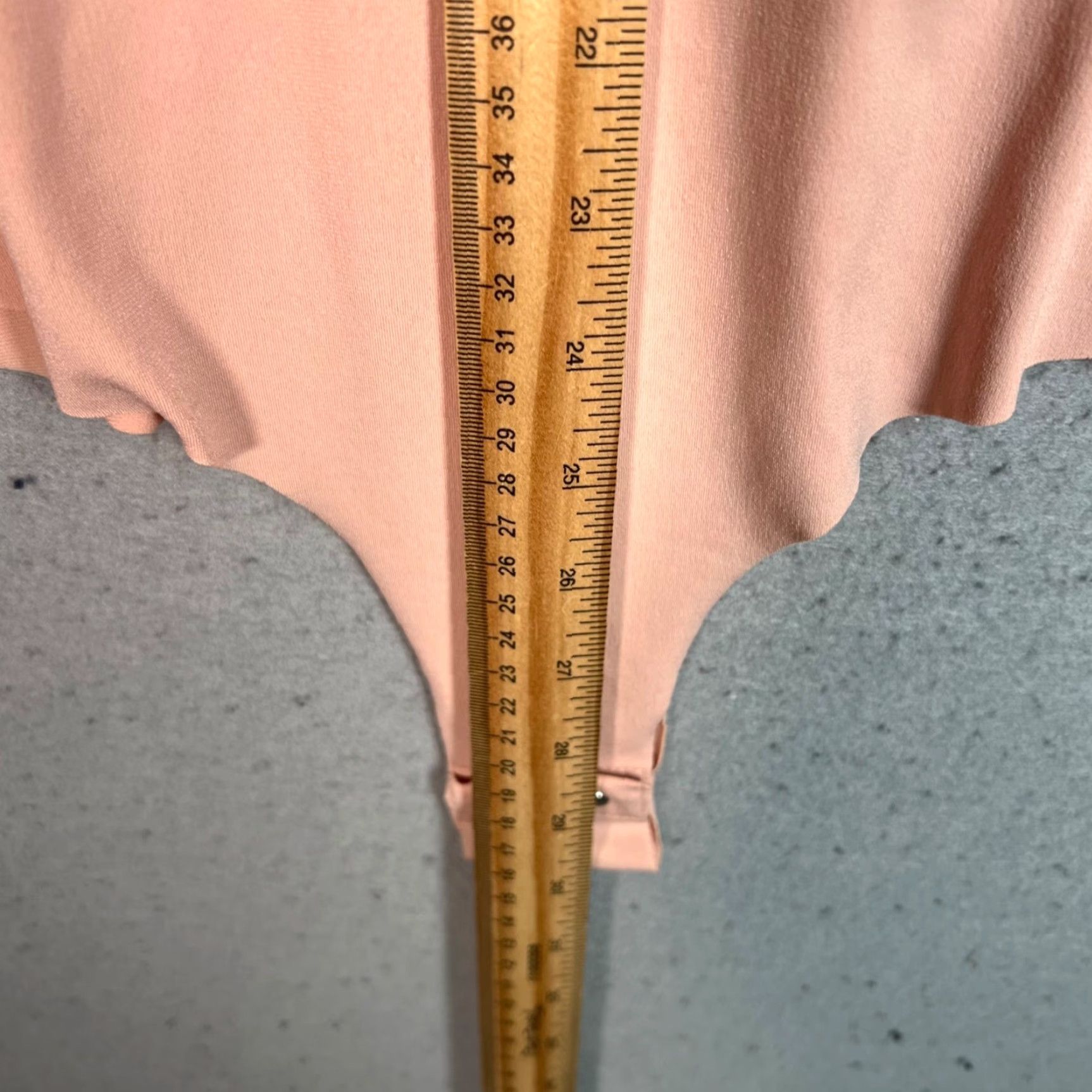 Bar III Bar III Womens Peach Bodysuit Large Polyester Spandex Blend Size L / US 10 / IT 46 - 6 Thumbnail
