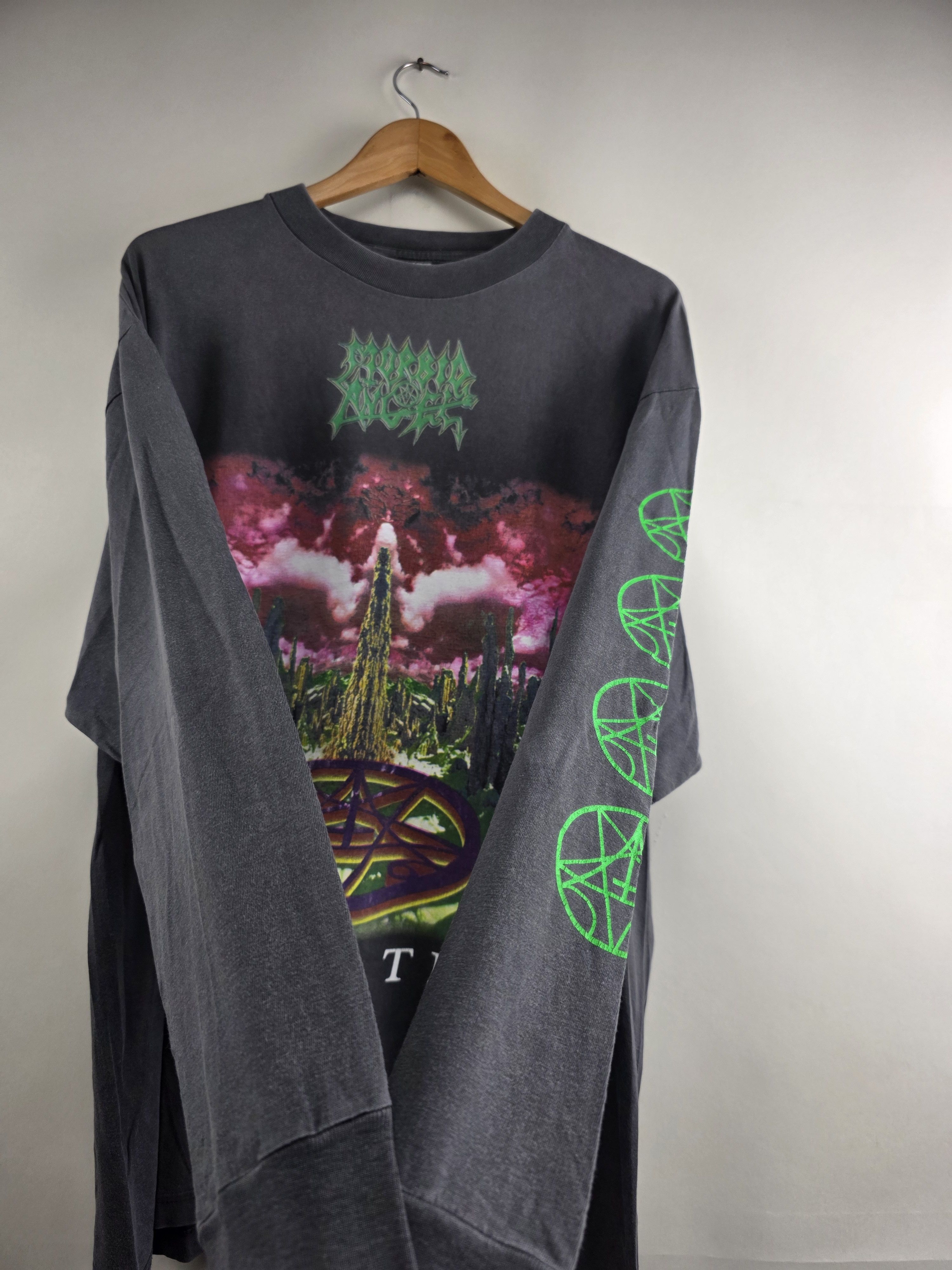 Band Tees × Vintage 90s Morbid Angel European Domination Tour Long-sleeved XL Size US XL / EU 56 / 4 - 2 Thumbnail