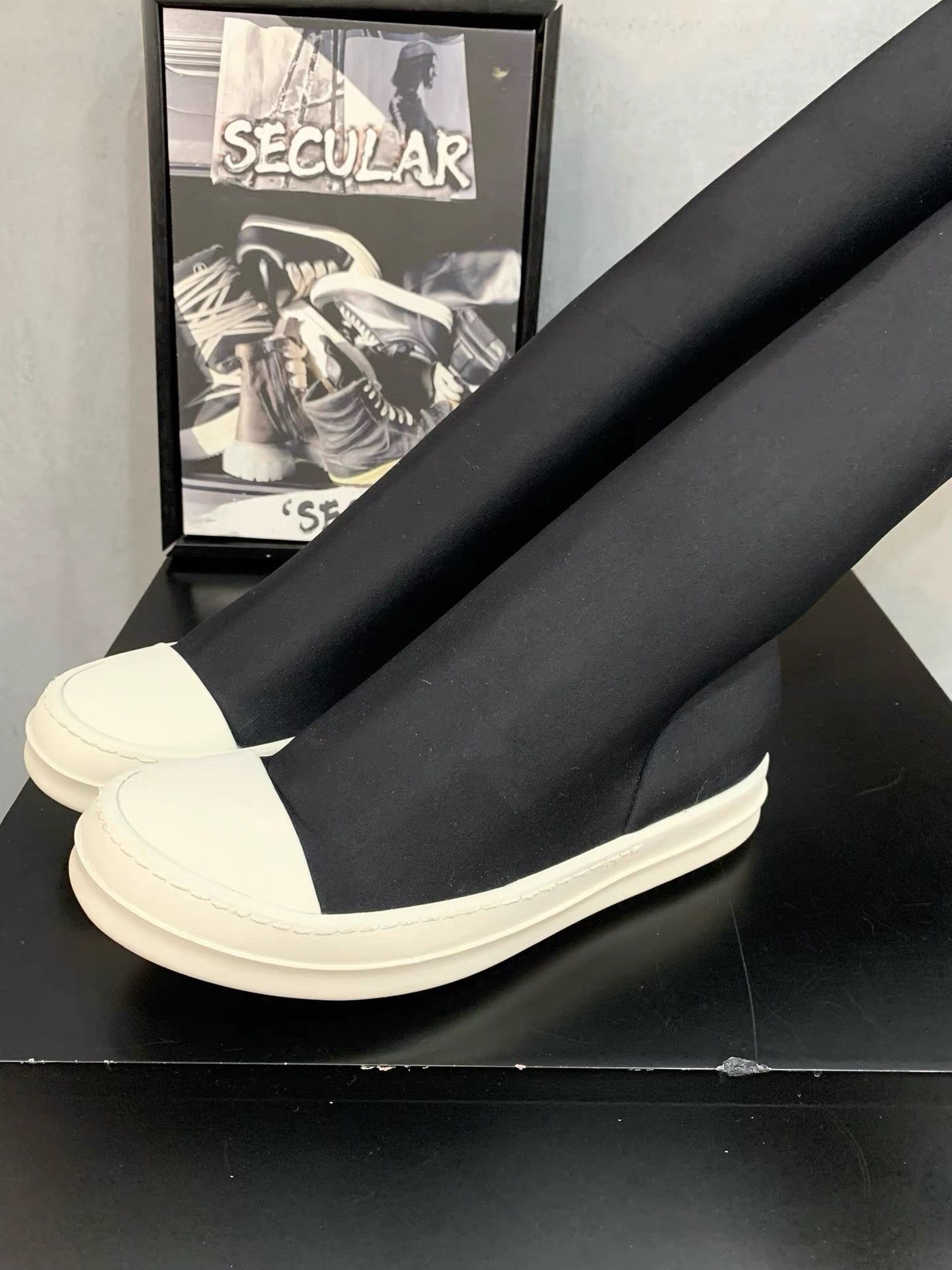 Rick Owens Rick Owens Over-the-Knee Goddess Boots K34 Size US 5 / IT 35 - 3 Thumbnail