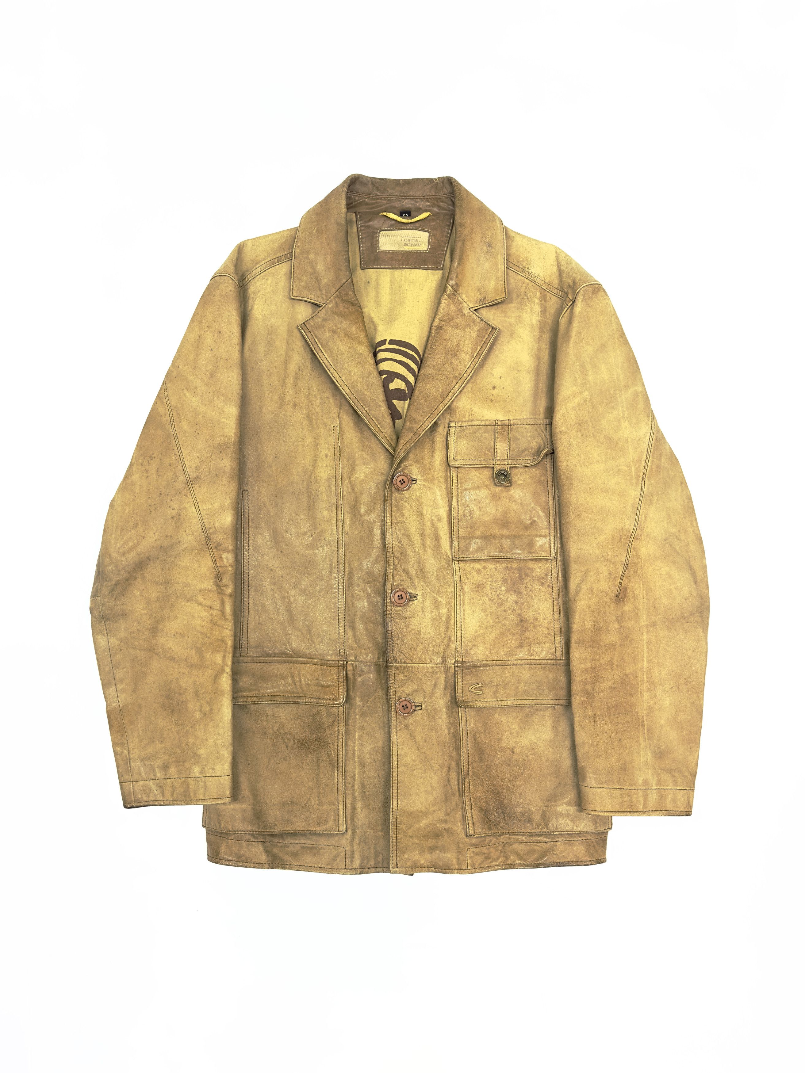Camel Old Leather CAMEL Sport Suit Coat Blazer 1990s Jacket Size US M / EU 48-50 / 2 - 4 Thumbnail