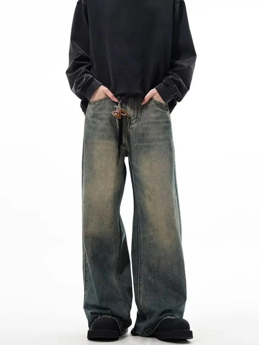 Japanese Brand × Jean Retro casual straight leg wide leg jeans Size US 32 / EU 48 - 2 Thumbnail
