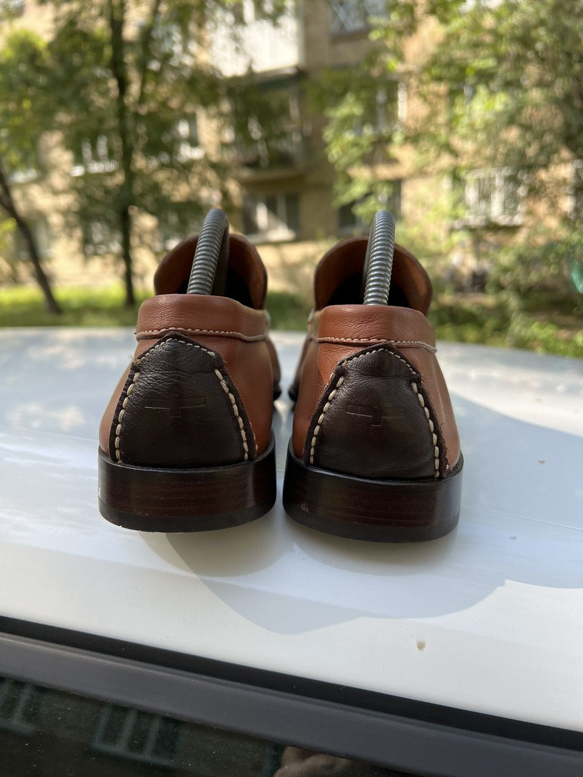 Testoni A. Testoni leather loafers shoes luxury classic Size US 8 / EU 41 - 6 Thumbnail