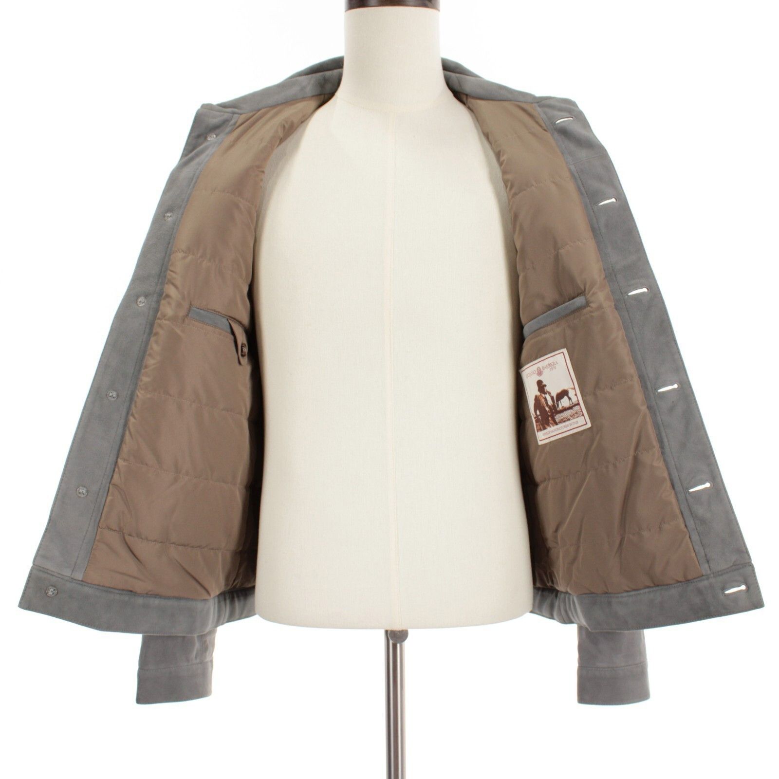 Luciano Barbera Luciano Barbera Jacket Size M US In Gray Leather Size US M / EU 48-50 / 2 - 7 Thumbnail