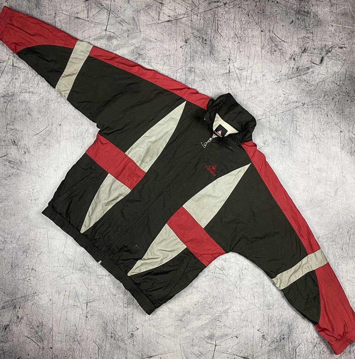 Le Coq Sportif Vintage 90s Le Coq Sportif Drill Track Top Jacket Retro Size US L / EU 52-54 / 3 - 2 Thumbnail
