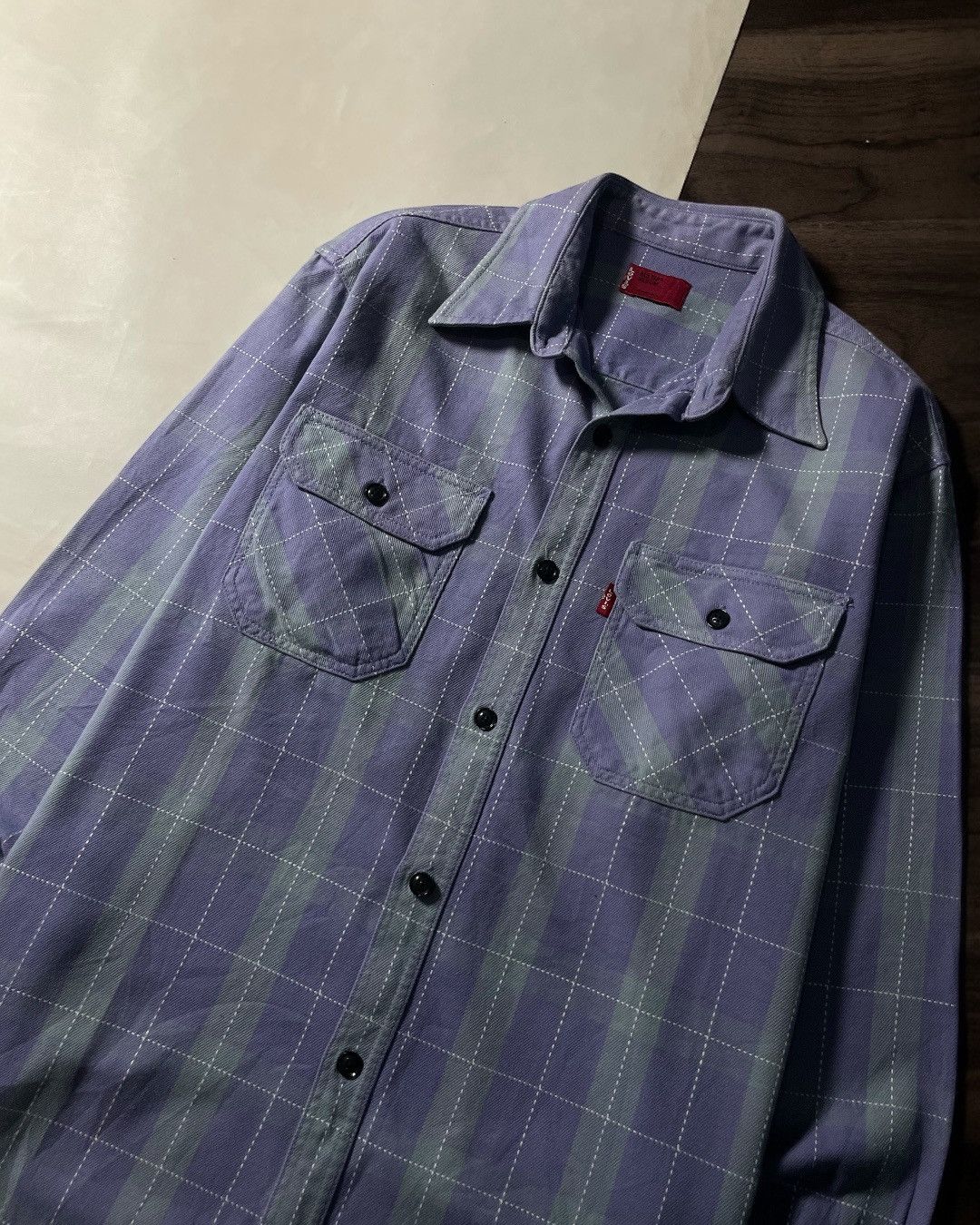 Levi's Heavy Flannel Shirt LEVIS Size M fit L Size US L / EU 52-54 / 3 - 3 Thumbnail