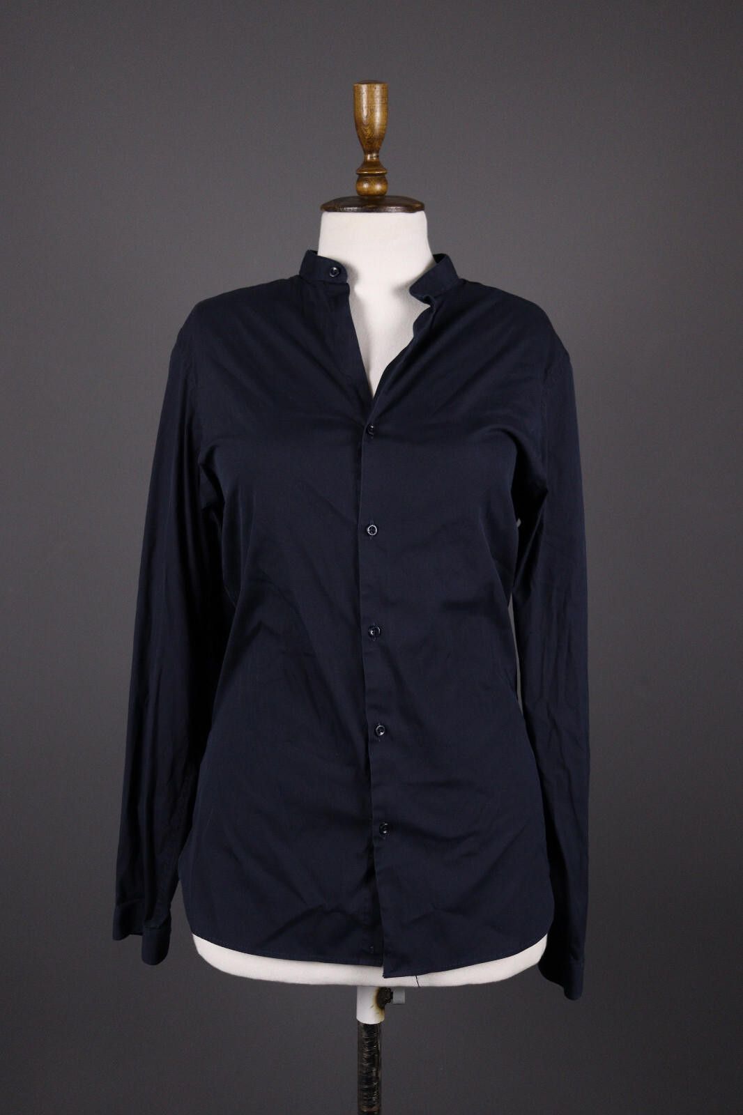 The Kooples The Kooples Fitted Navy Black Long Sleeve Blouse Shirt Size M / US 6-8 / IT 42-44 - 1 Thumbnail