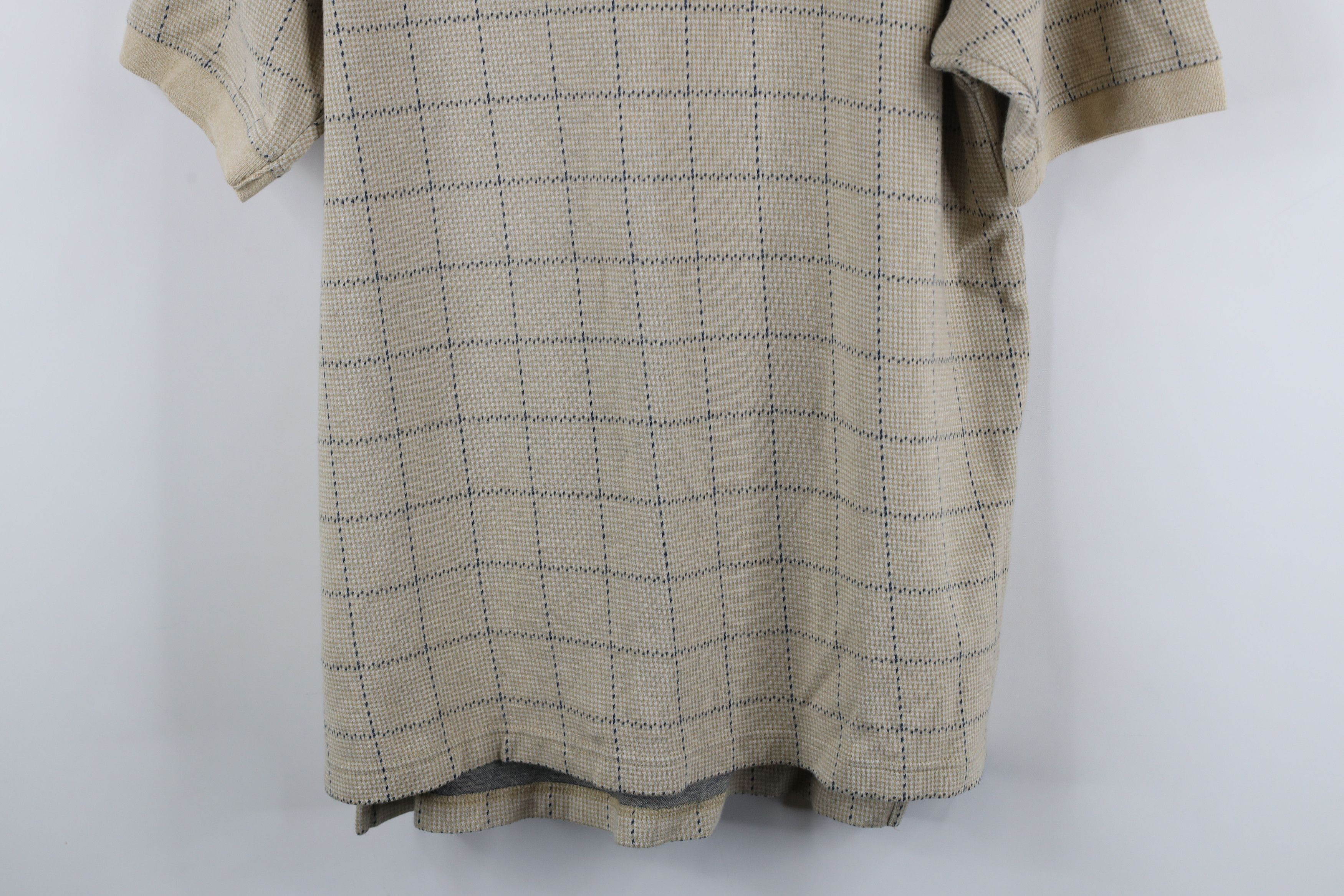 Vintage Vintage 90s Streetwear Houndstooth Plaid Collared Polo Shirt Size US L / EU 52-54 / 3 - 3 Thumbnail