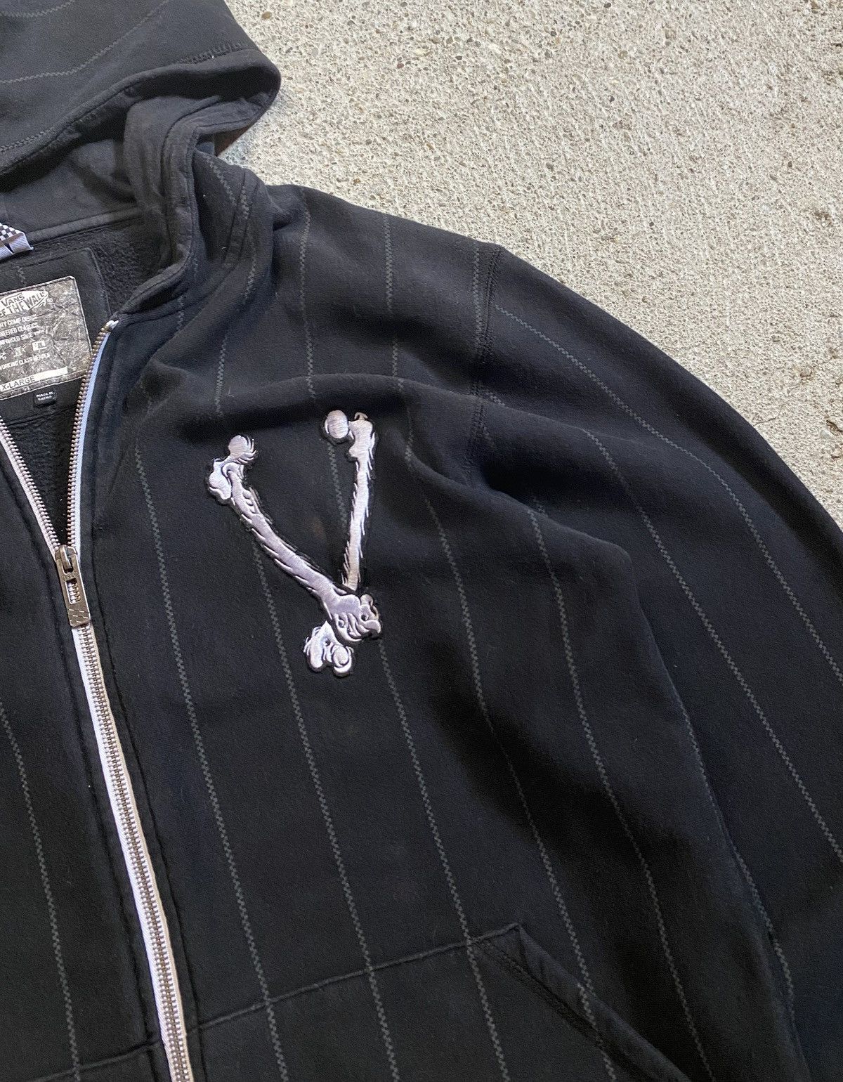 Vans Vans skeleton bones hoodie vintage black skate southpole Size US XL / EU 56 / 4 - 8 Thumbnail