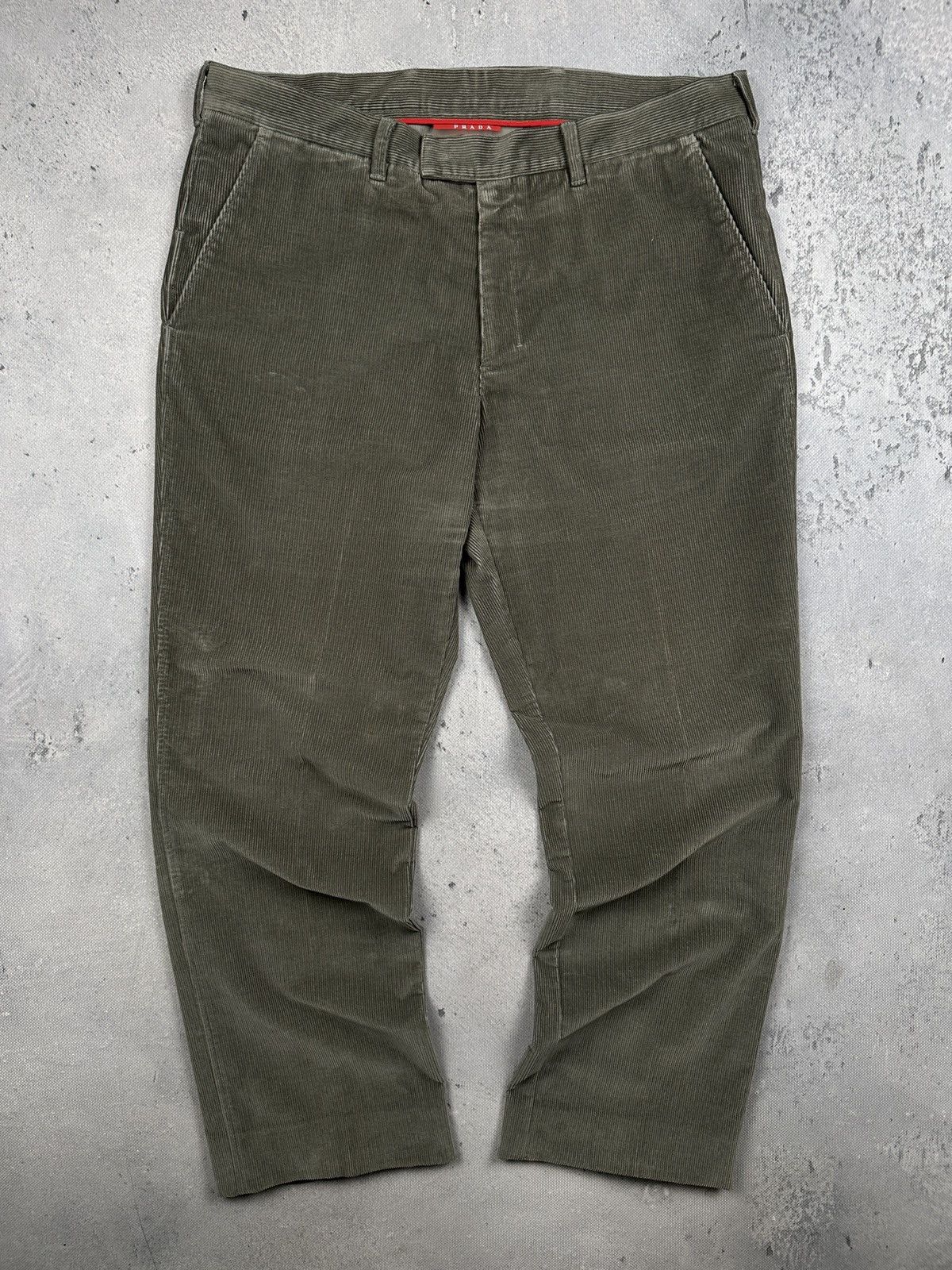 Prada Prada Milano Archive Corduroy Pants Olive Green Size US 36 / EU 52 - 1 Thumbnail