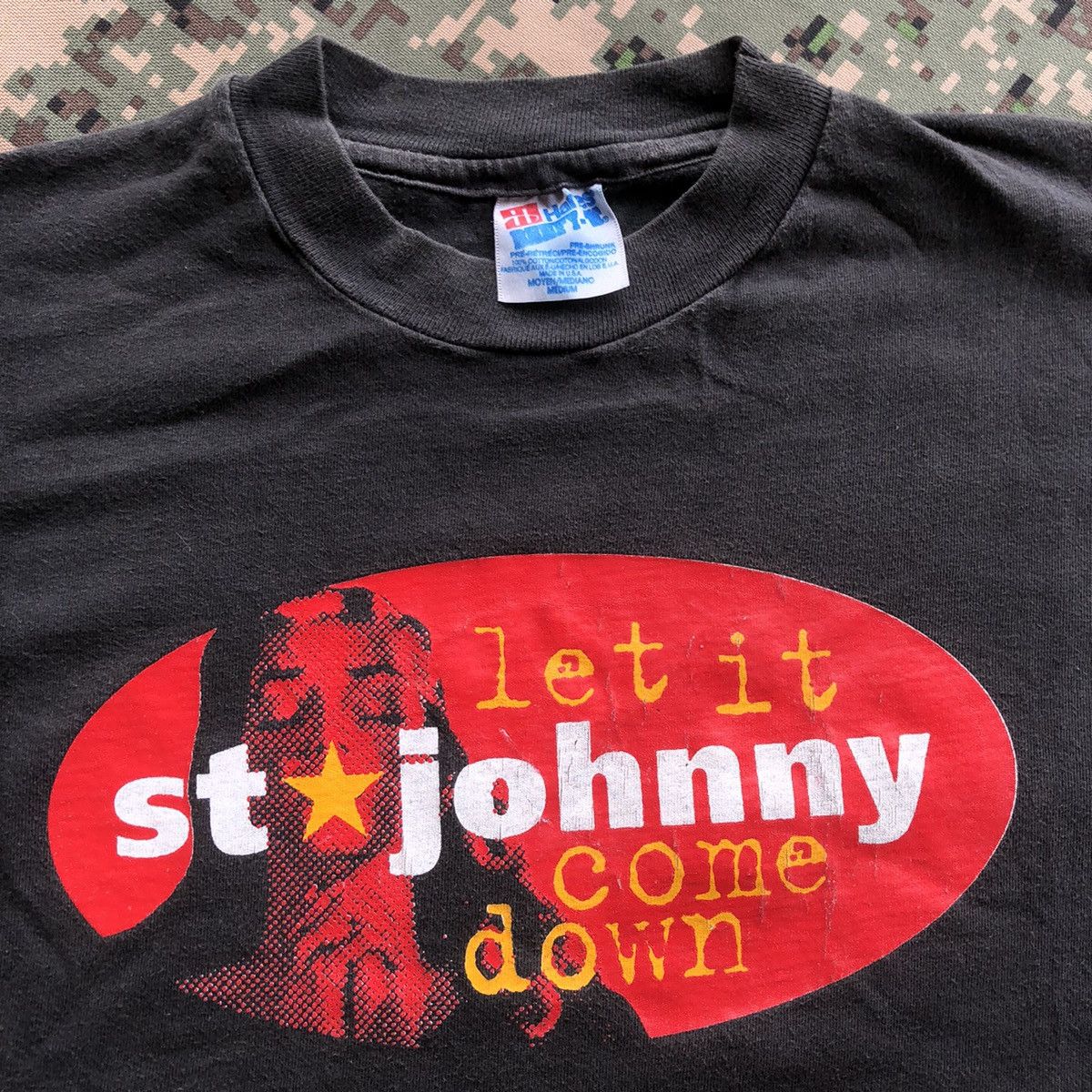 Band Tees Rare Vtg 90s St Johnny Let It Come Down Album Band Tshirt Size US M / EU 48-50 / 2 - 2 Thumbnail