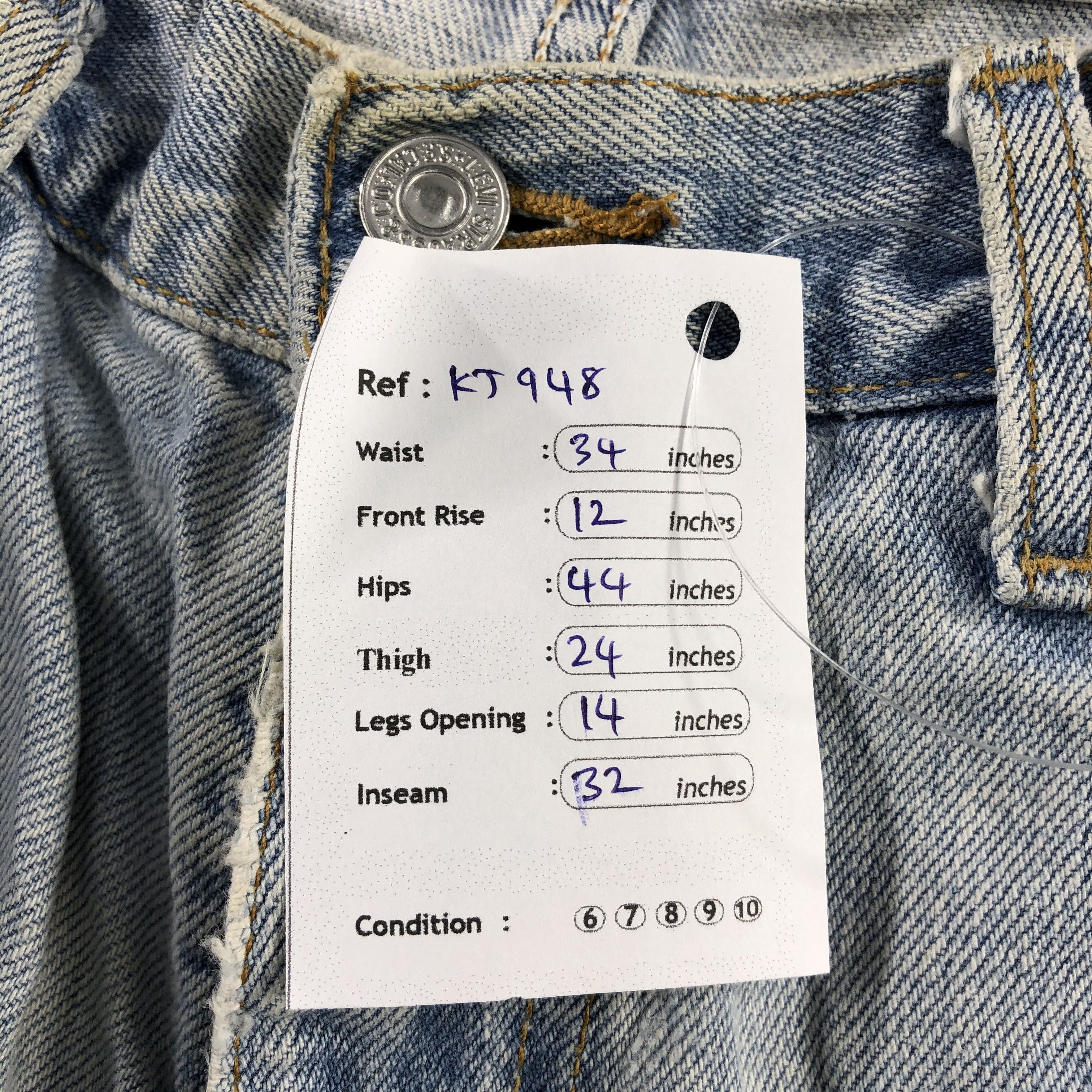 Levi's Vintage Levis 550 Jeans Relaxed Fit Denim KJ948 Size US 34 / EU 50 - 19 Thumbnail