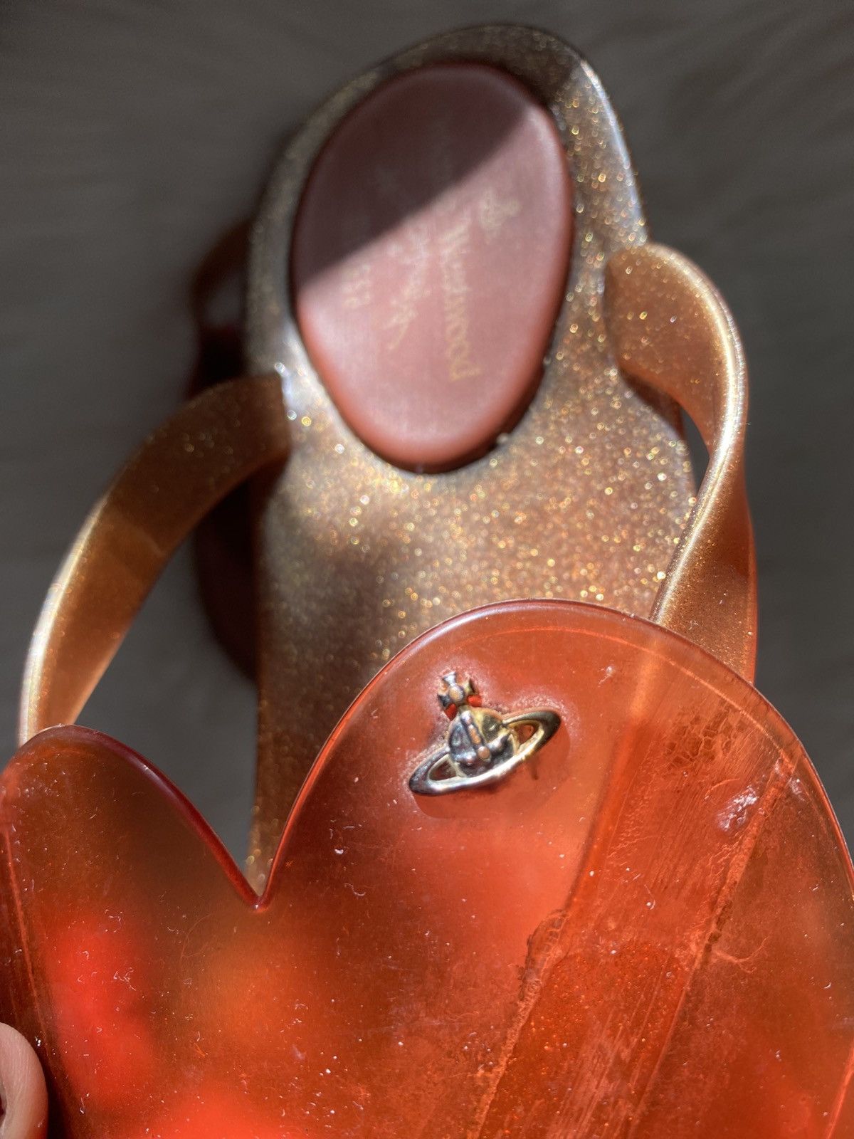 Vivienne Westwood Vivienne Westwood shimmery summer heart shaped sandals Size US 7 / IT 37 - 4 Thumbnail