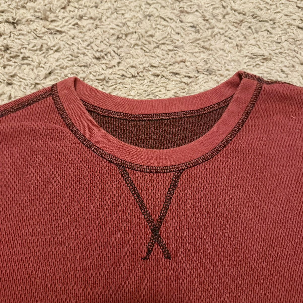Vintage DARK RUST RED THERMAL SHIRT! Size US M / EU 48-50 / 2 - 7 Thumbnail