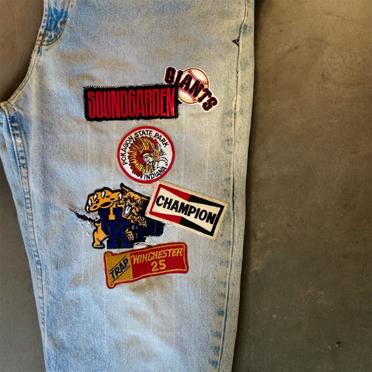 Levi's × Vintage Patchwork Denim Size US 32 / EU 48 - 5 Thumbnail