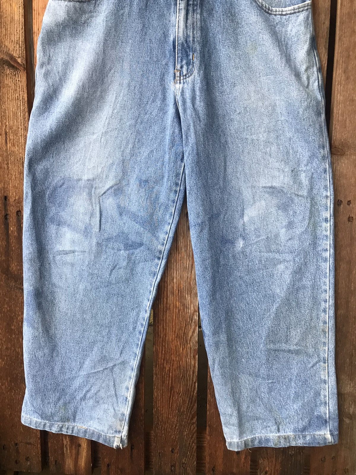 Georges Marciano × Guess × Vintage 90s Guess By Georges Marciano Plaid Waist Skate Baggy Denim Size US 34 / EU 50 - 7 Thumbnail